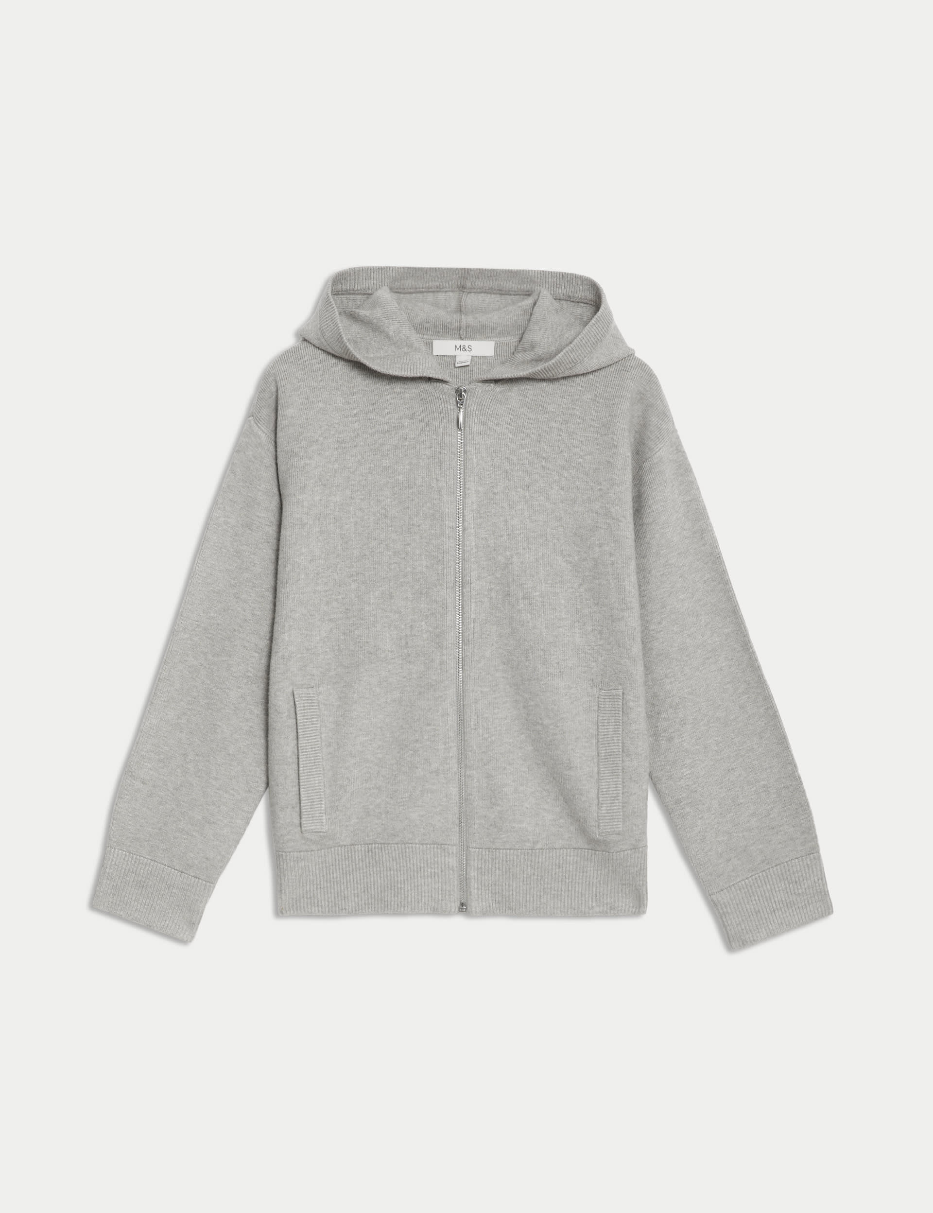 Soft Touch Knitted Zip Up Hoodie