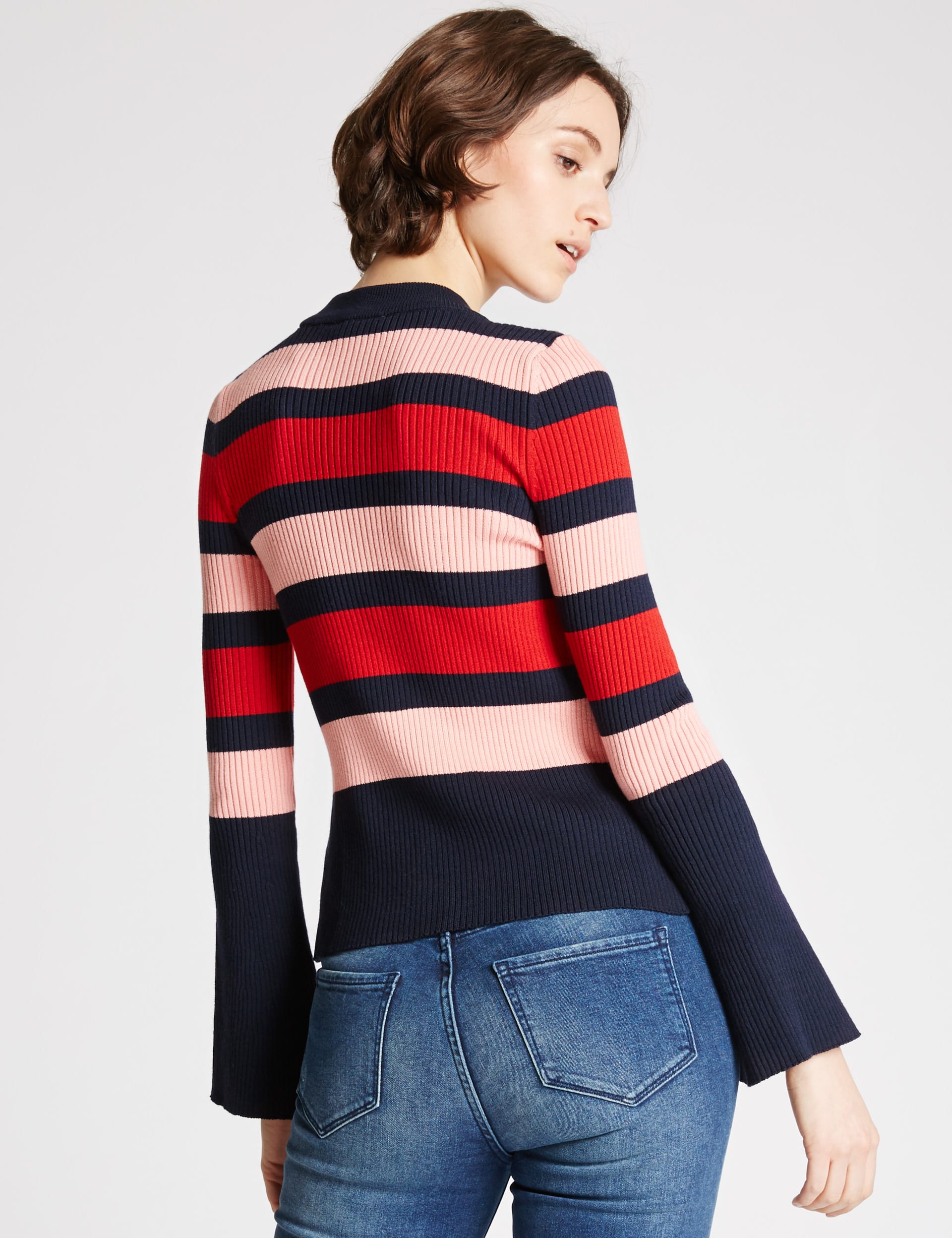 Flared Stripe Jumper Image 2 of 5