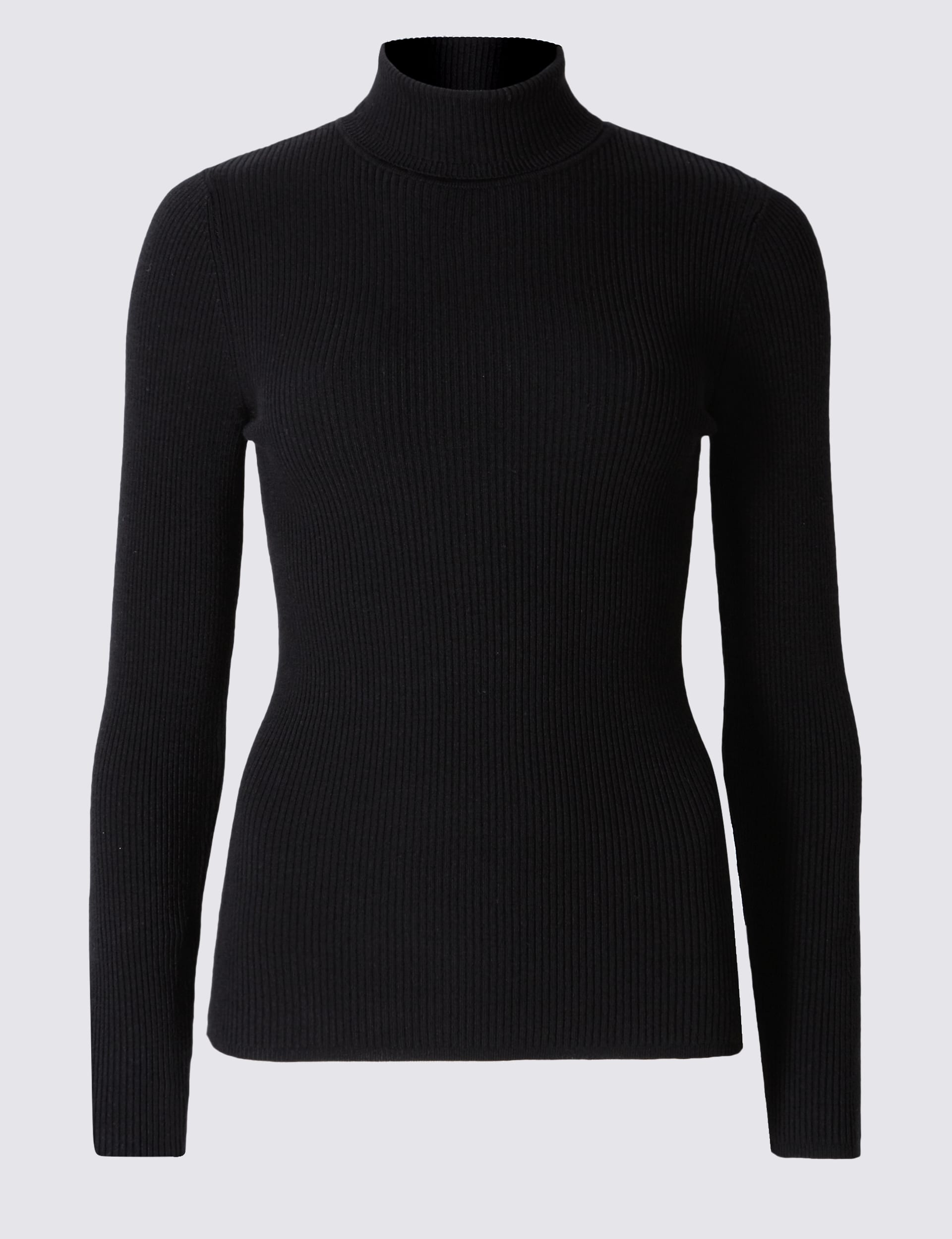 M&s ladies polo neck jumpers best sale