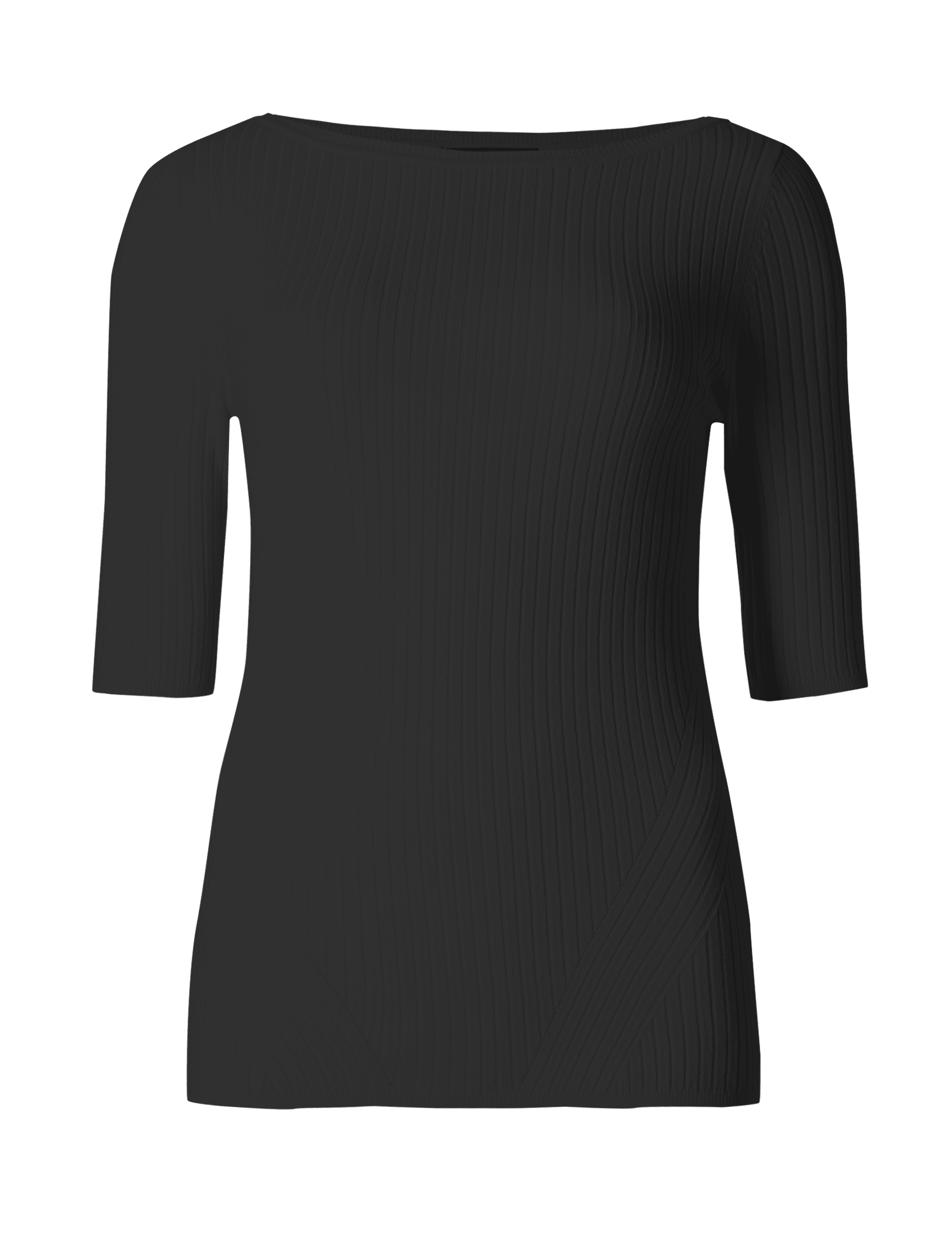 Textured Round Neck Short Sleeve Jumper Image 2 of 4