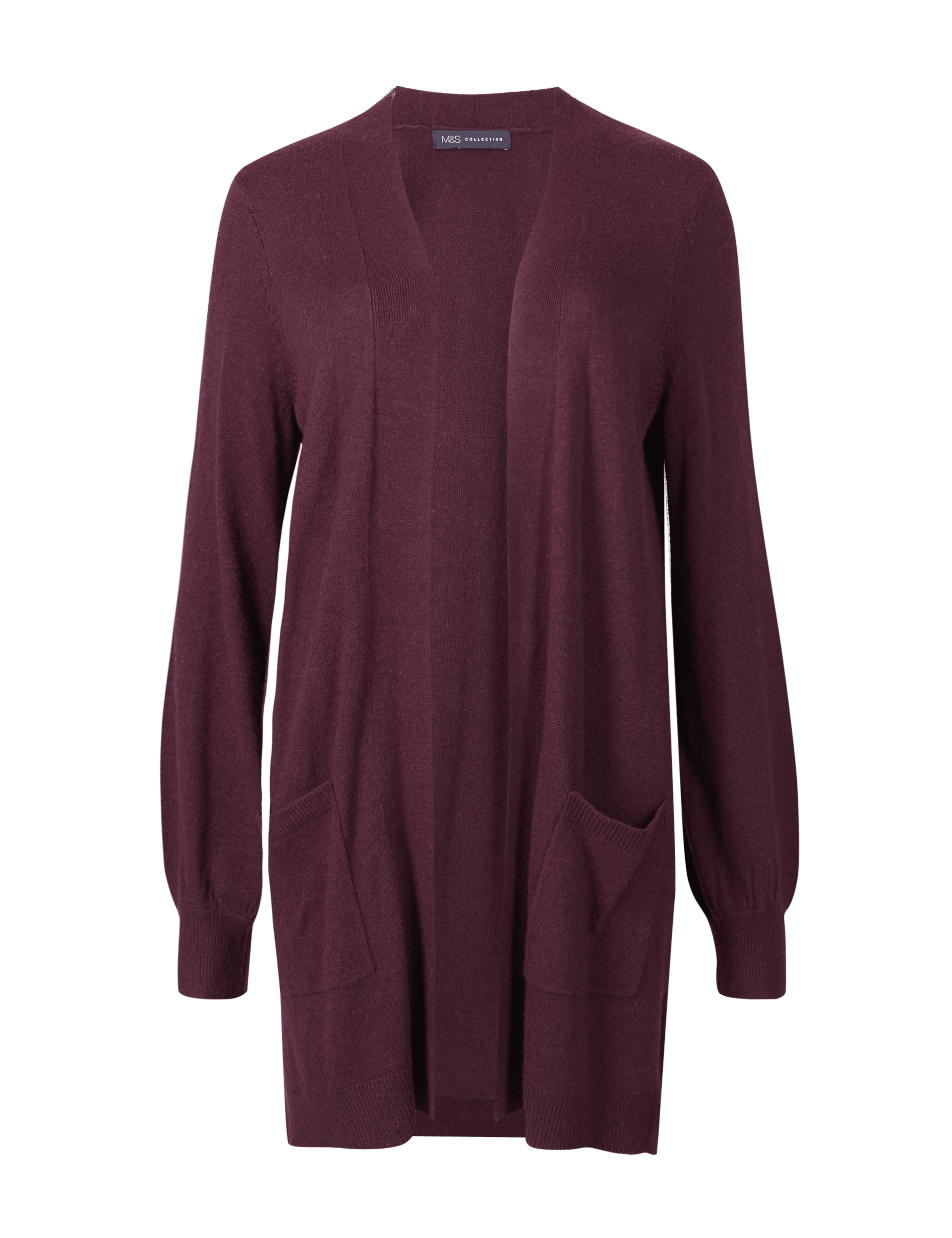 Balloon Sleeve Longline Cardigan Image 2 of 6