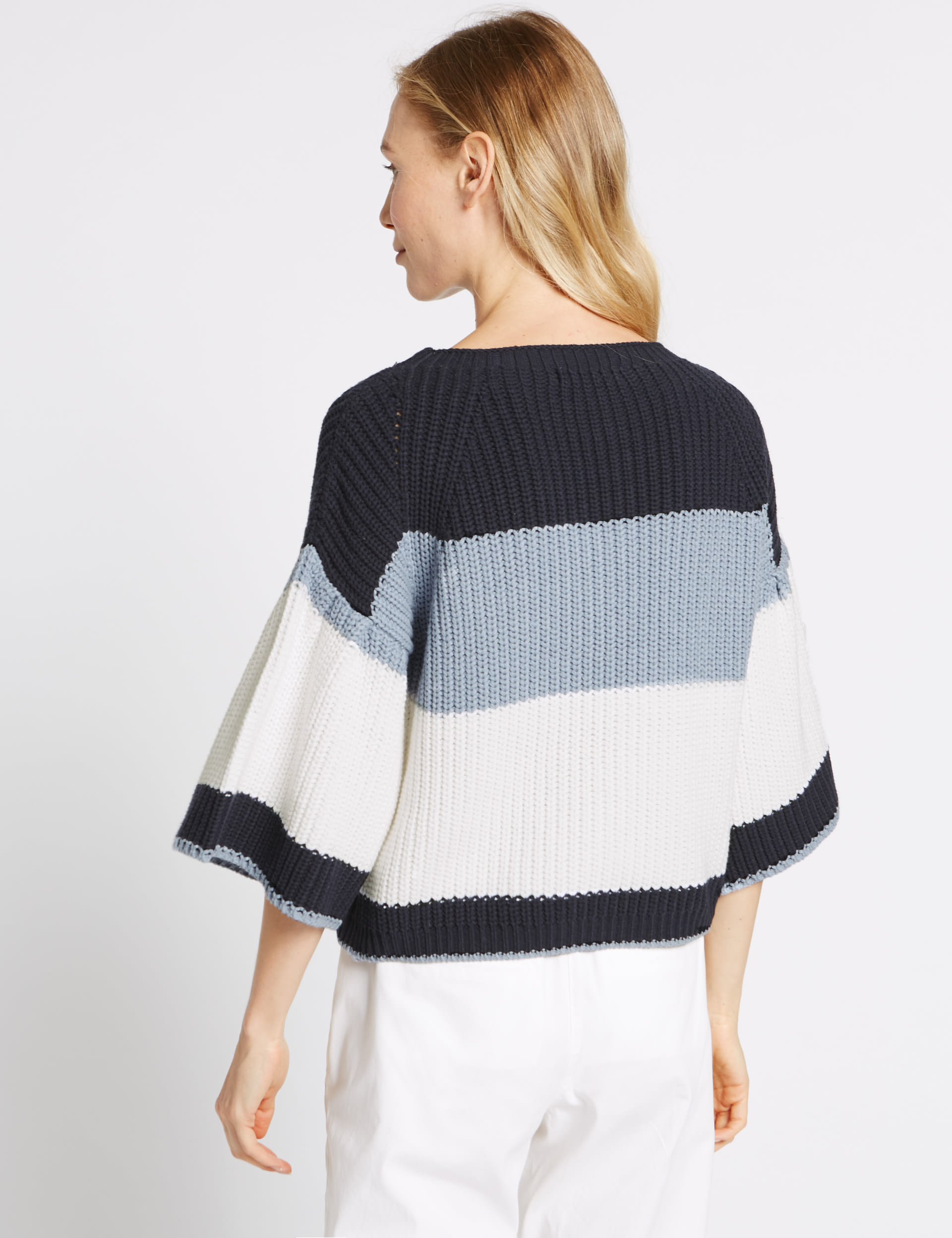 Colour Block Flared Sleeve Jumper Image 2 of 6