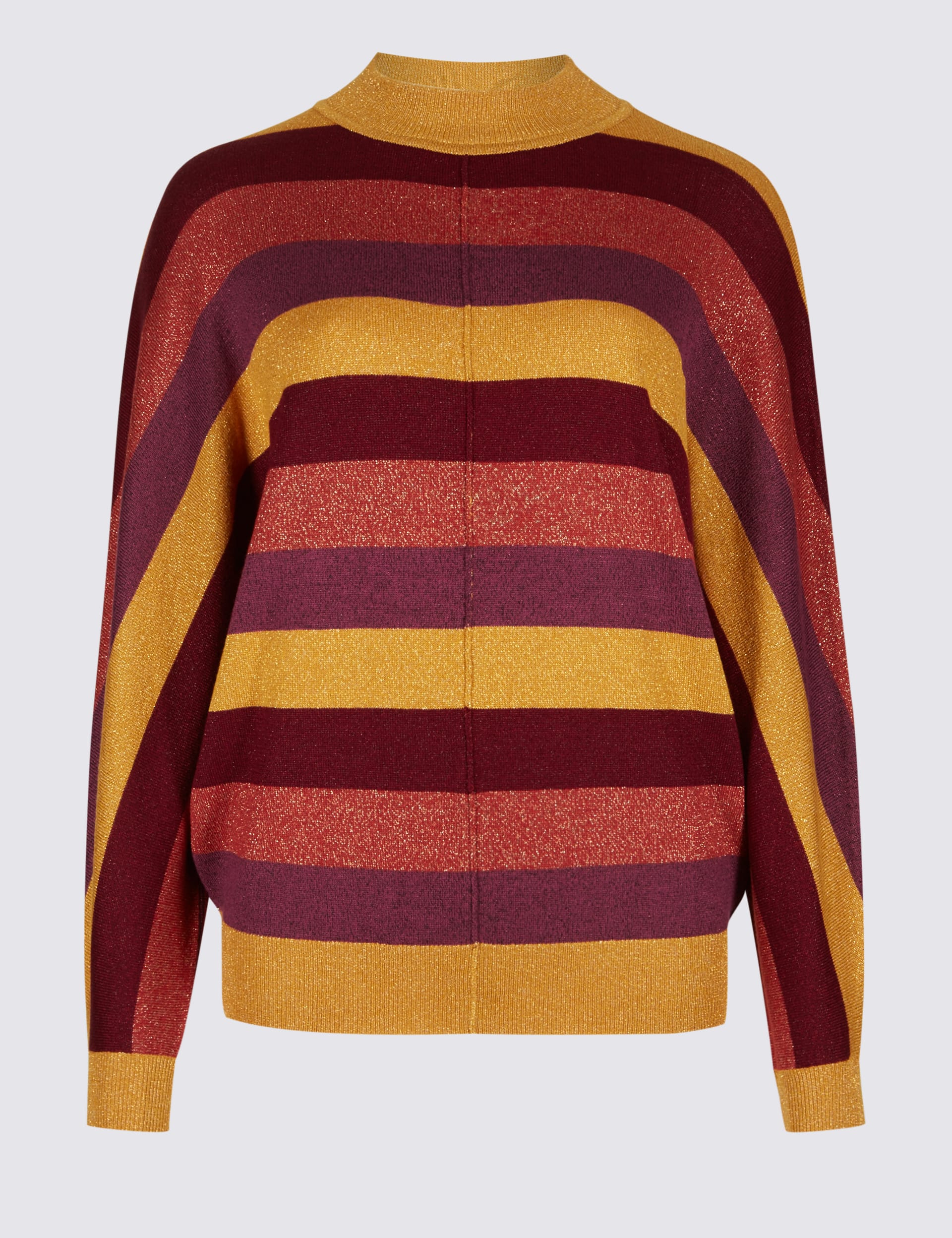 Striped Funnel Neck Jumper Image 2 of 5