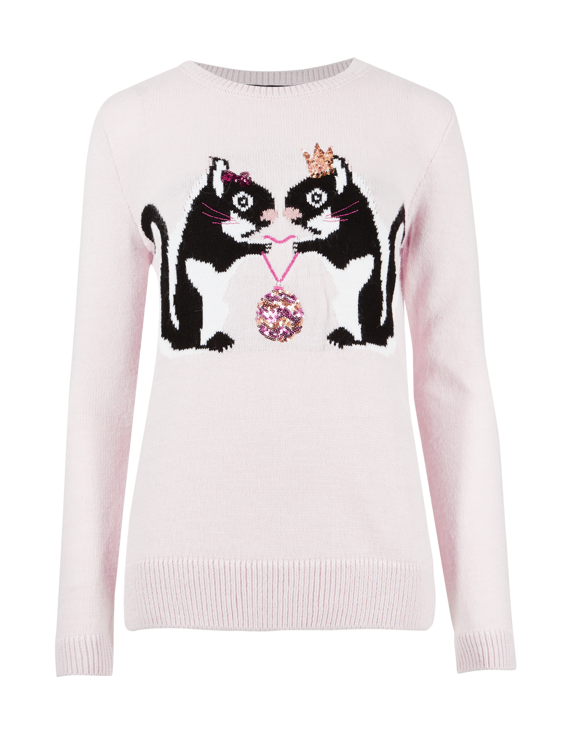 Printed Novelty Round Neck Jumper Image 2 of 5