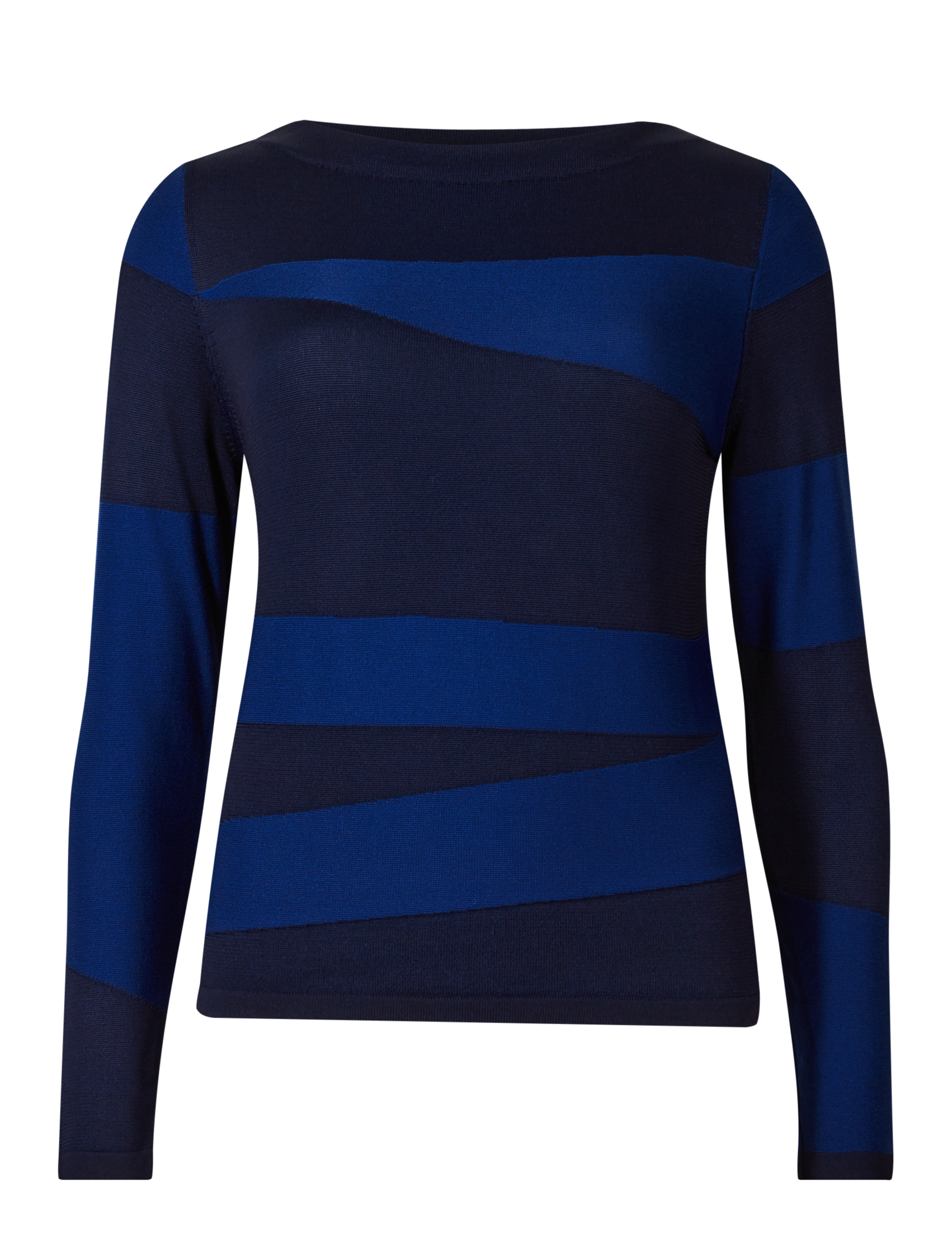 Spliced Textured Round Neck Jumper Image 2 of 6