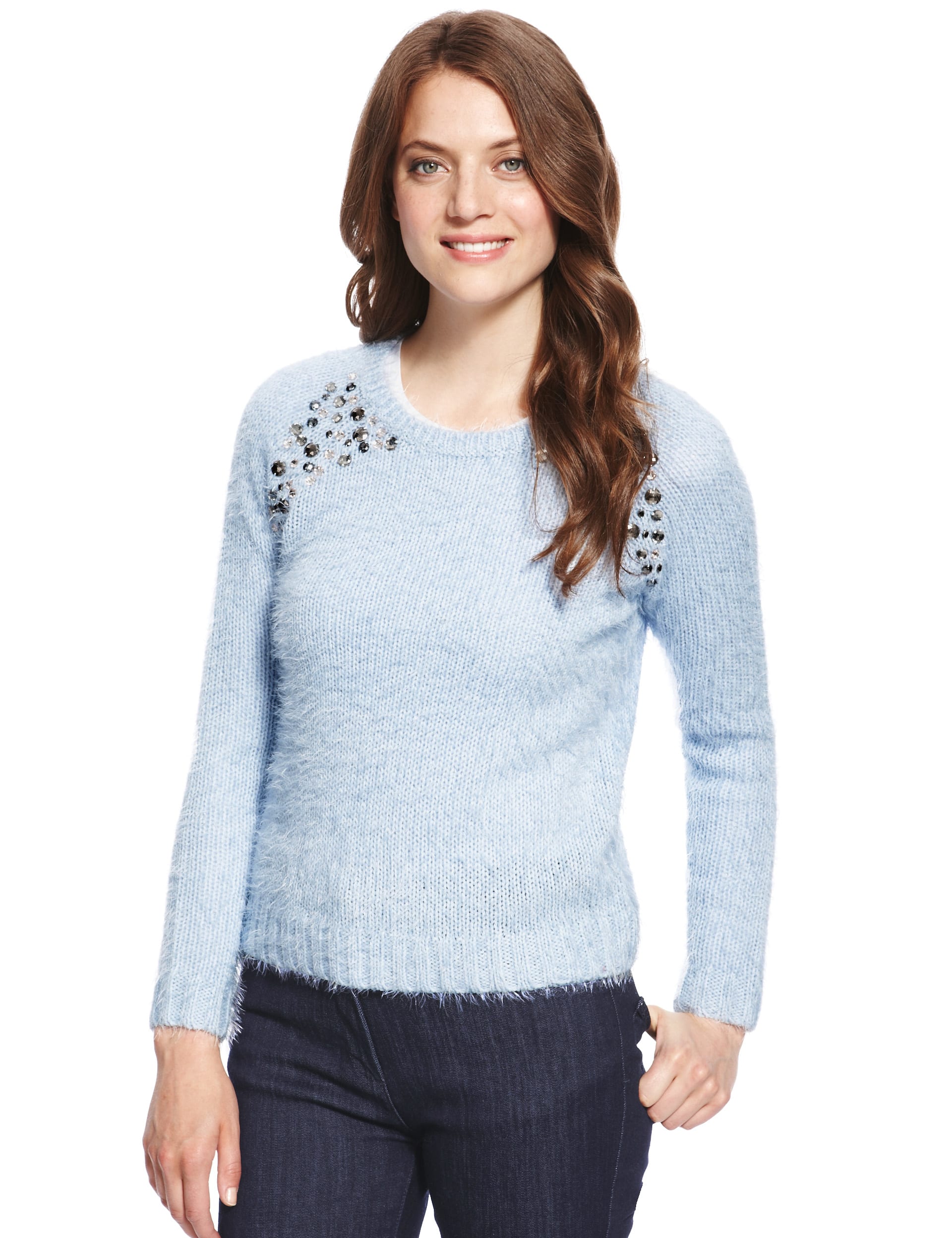 Marks and spencer fluffy jumper on sale