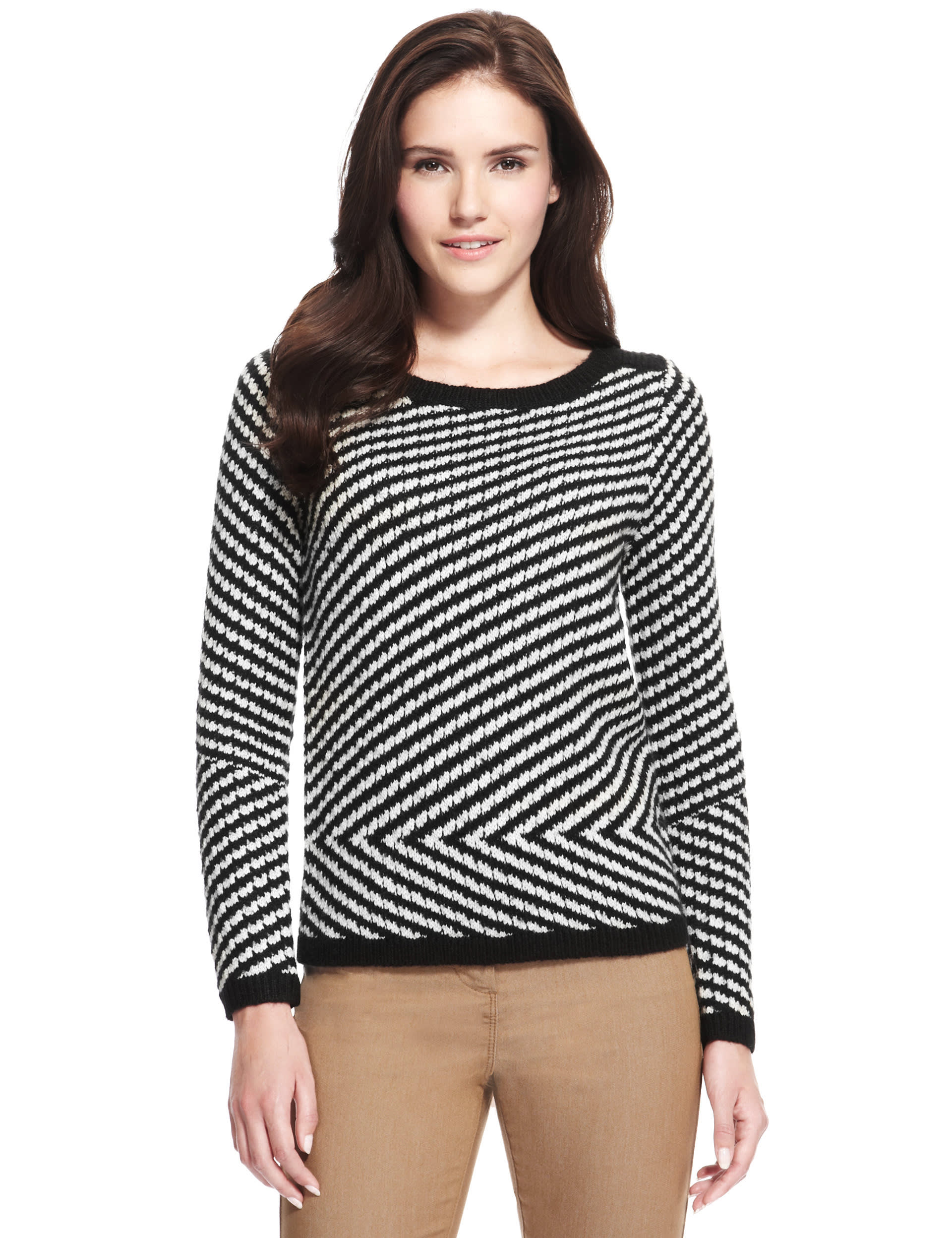 Zig Zag Jumper with Mohair Image 2 of 4