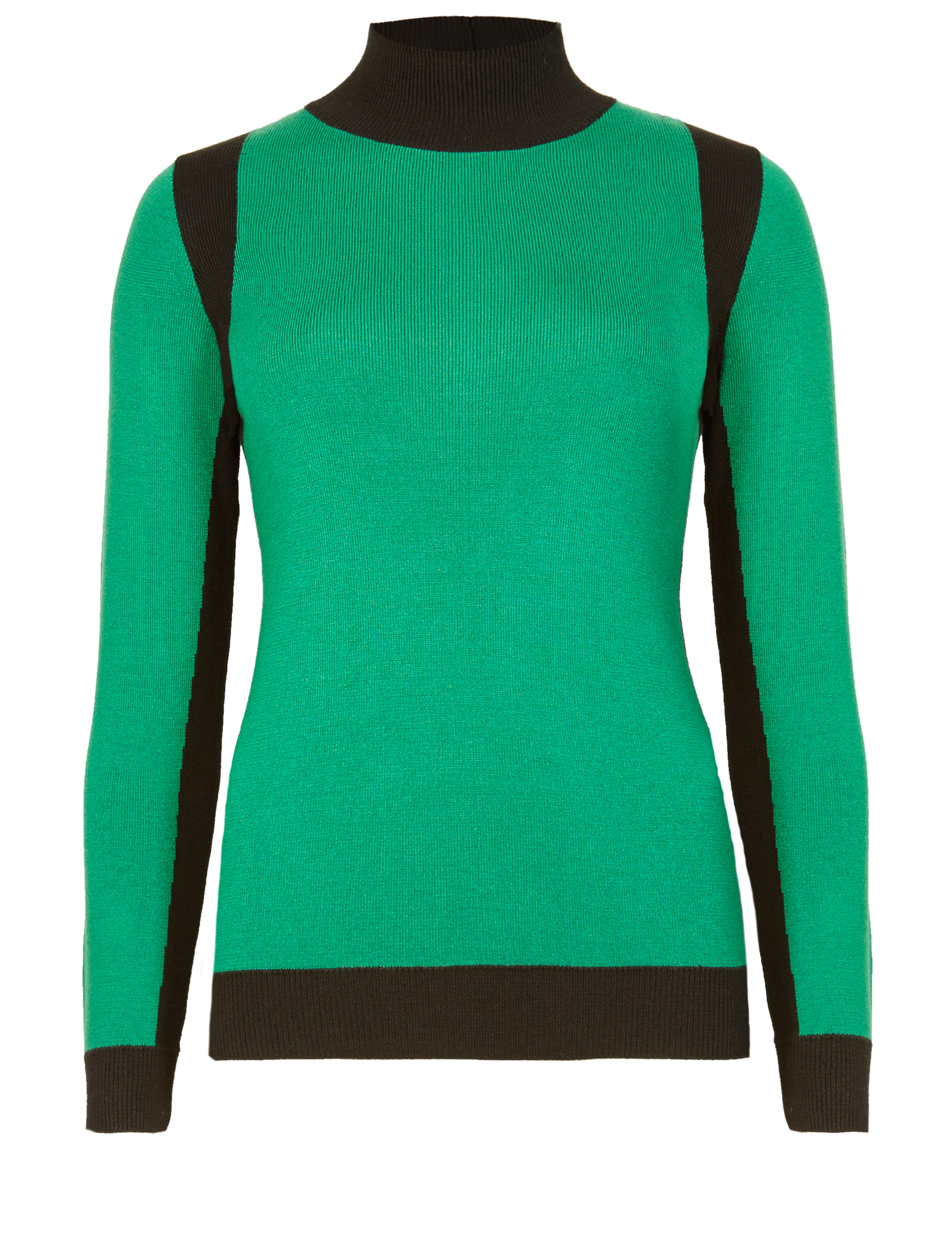 Colour Block Turtle Neck Jumper Image 2 of 4