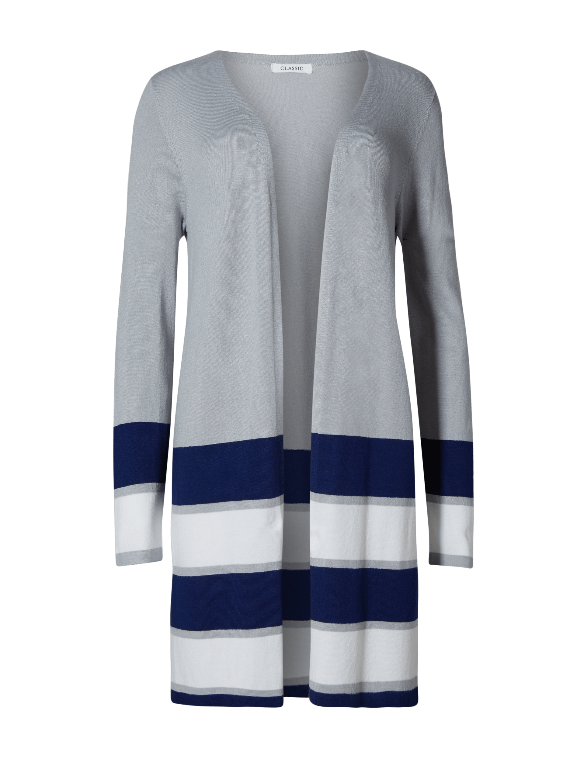Striped Longline Cardigan Image 2 of 4