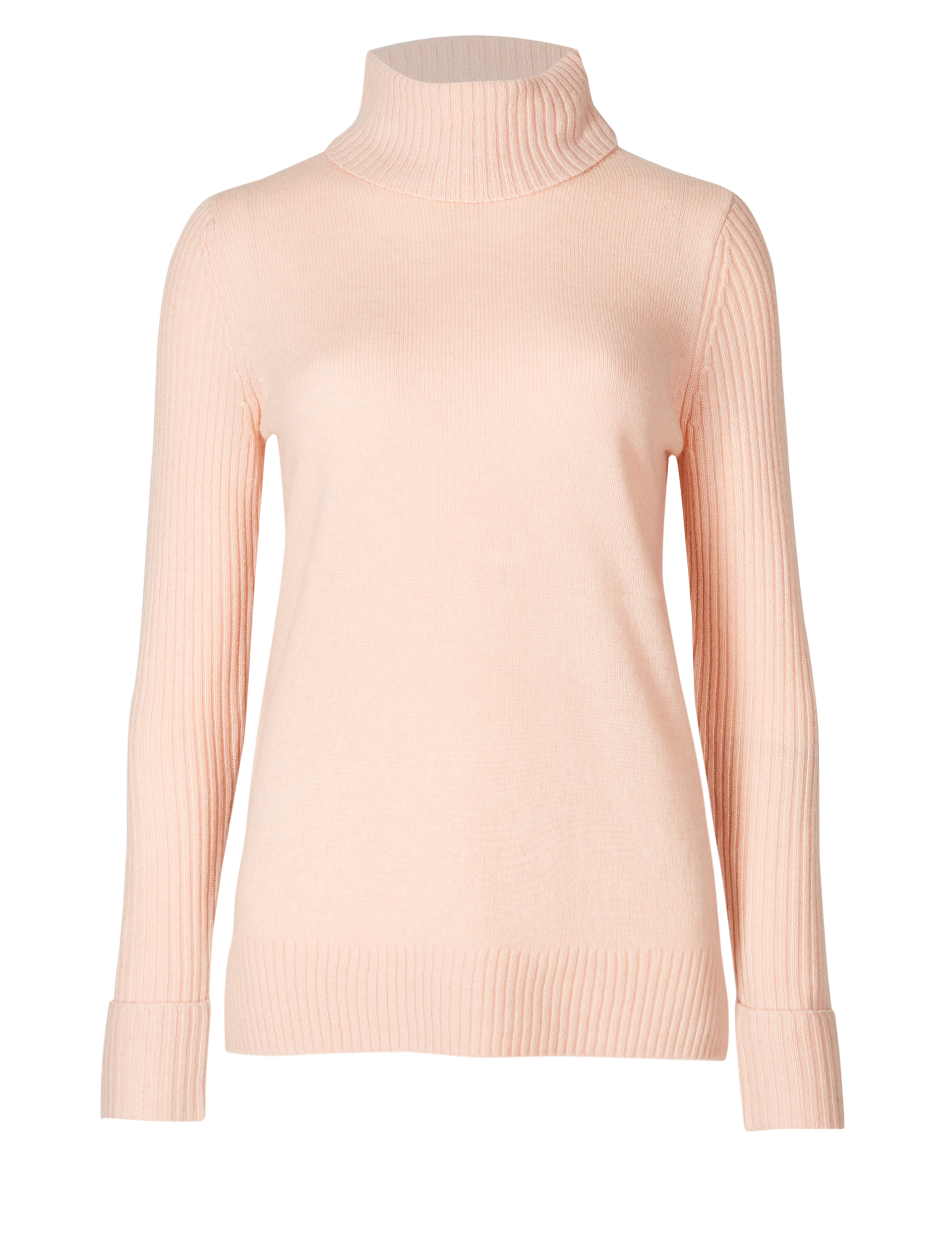 Lambswool Rich Roll Neck Jumper Image 2 of 6