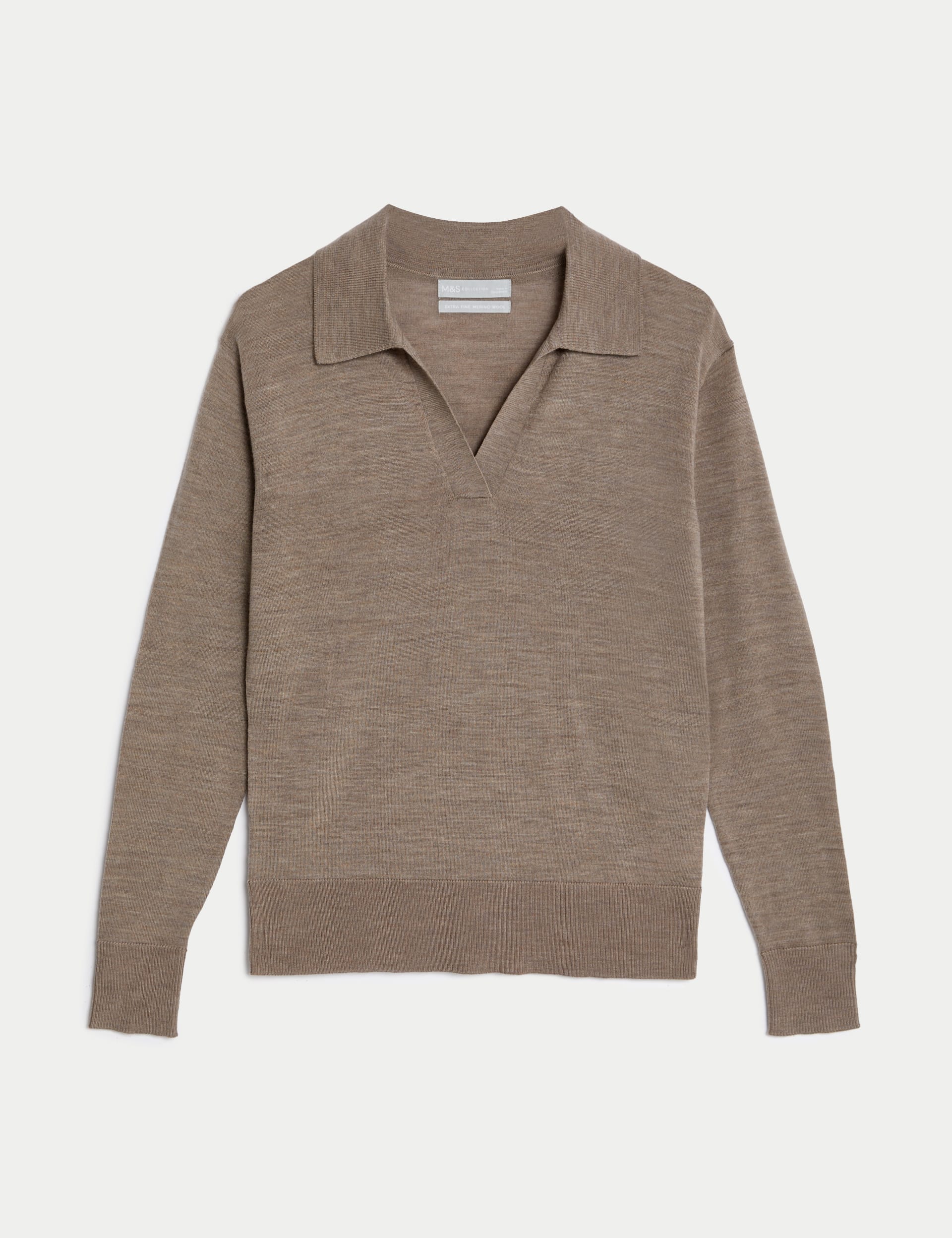 Pure Merino Wool Collared Jumper