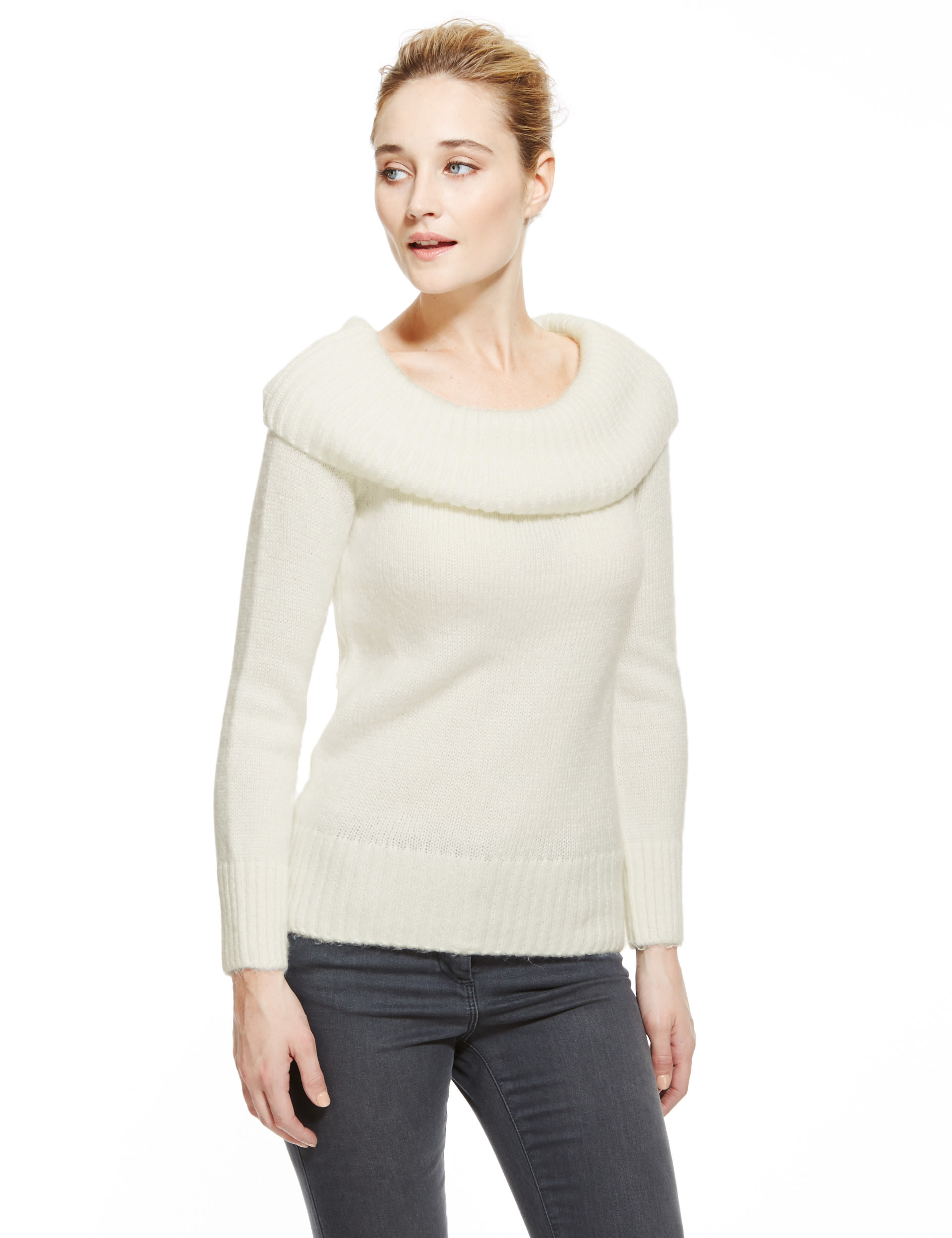 Bardot Ribbed Jumper Image 2 of 4