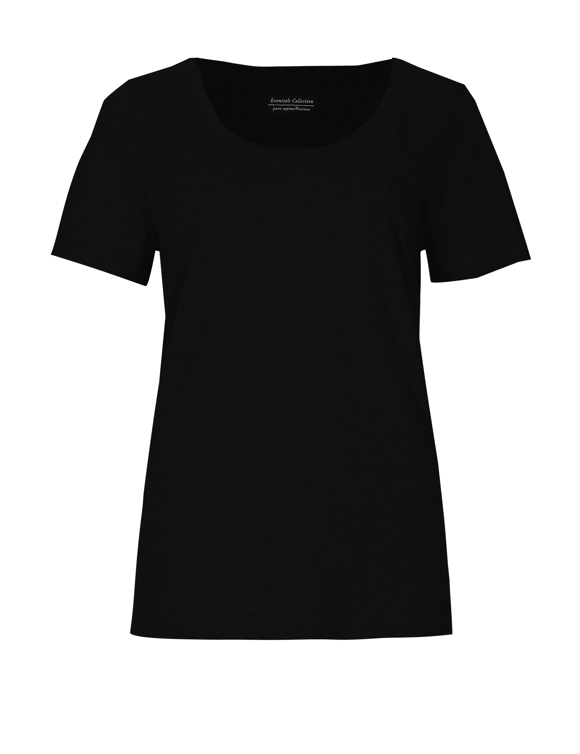 Pure Supima Cotton Scoop Neck T-Shirt Image 2 of 5