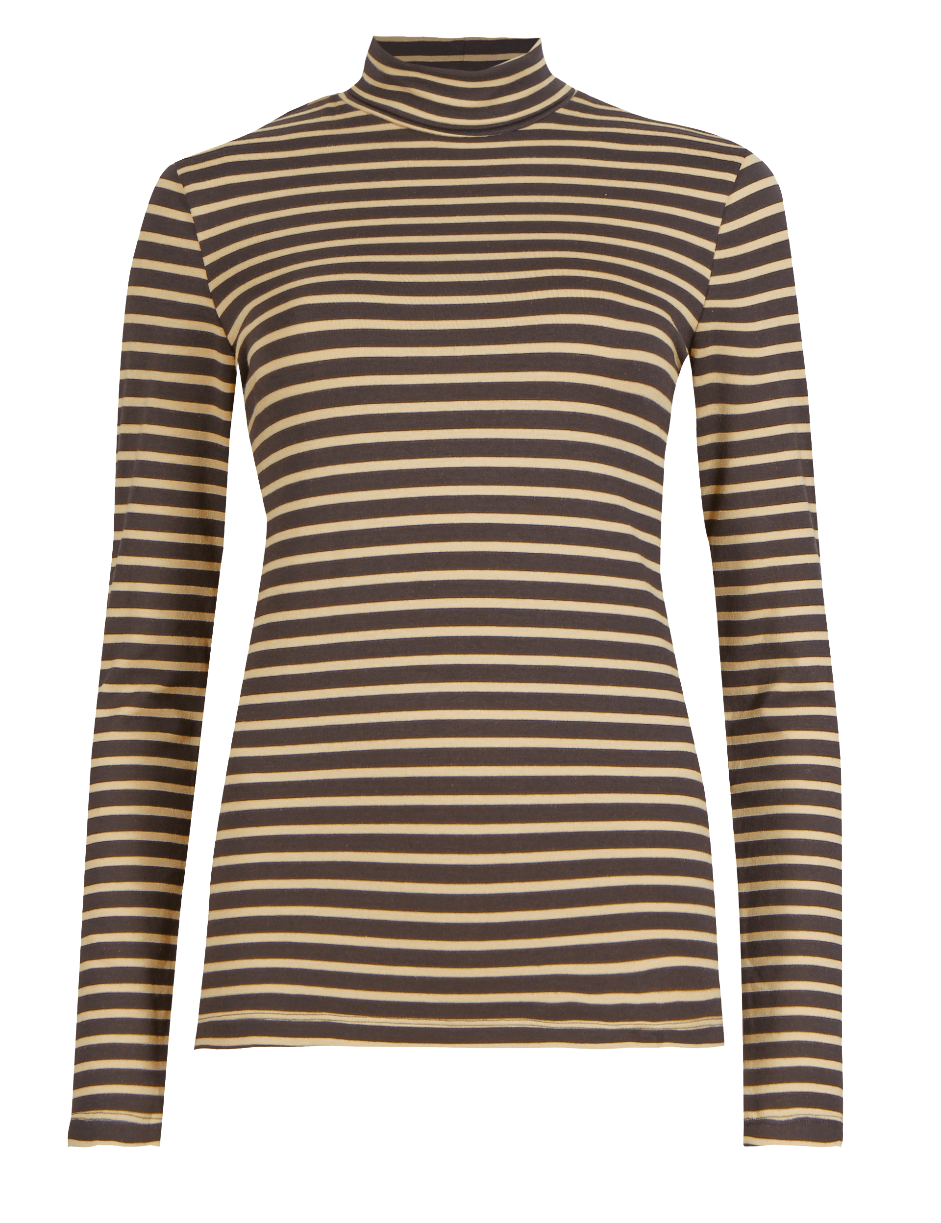 Heatgen™ Striped Polo Neck Top Image 2 of 4