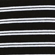 Cotton Rich Ribbed Striped V-Neck Top - blackmix