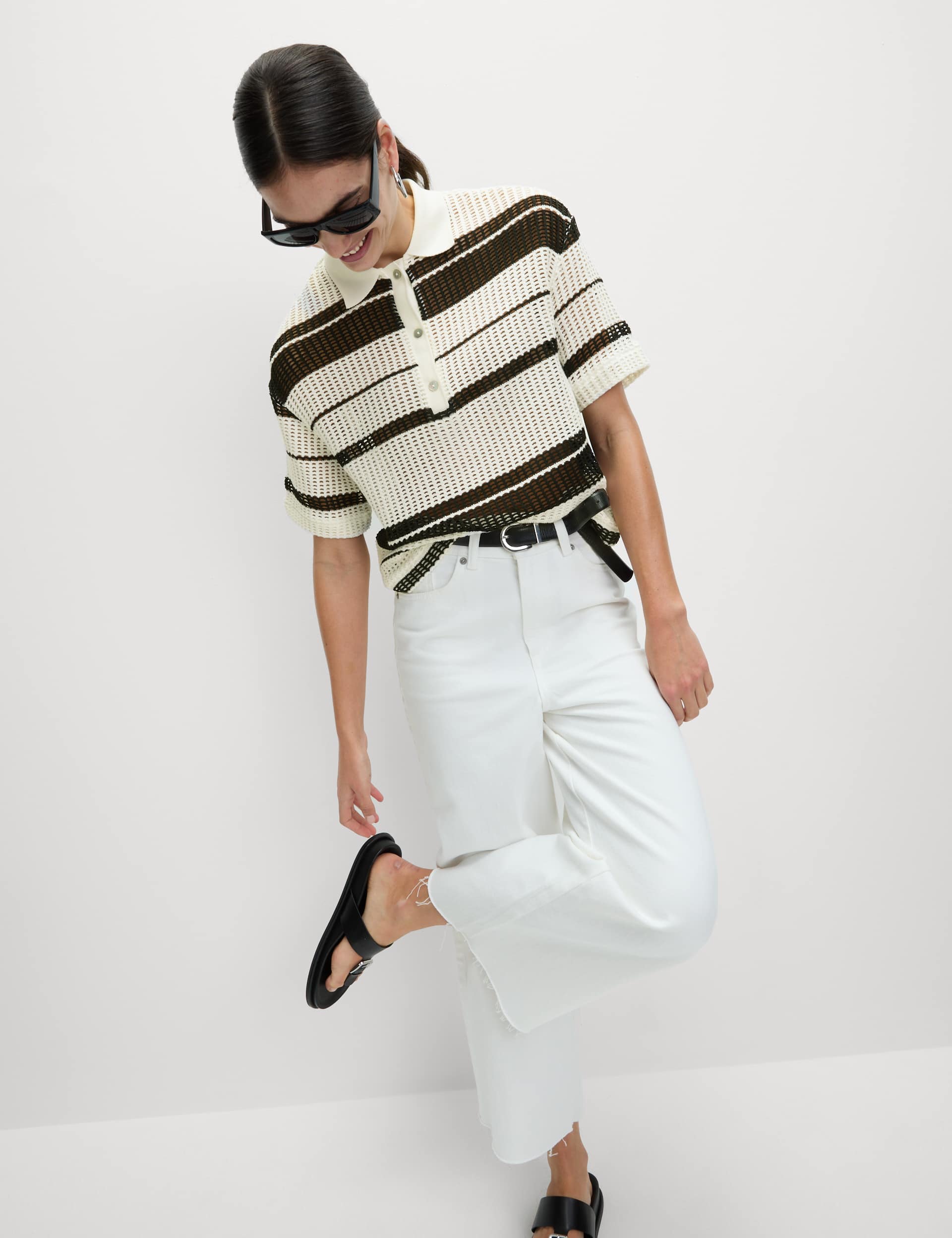 Cream And Sand Top