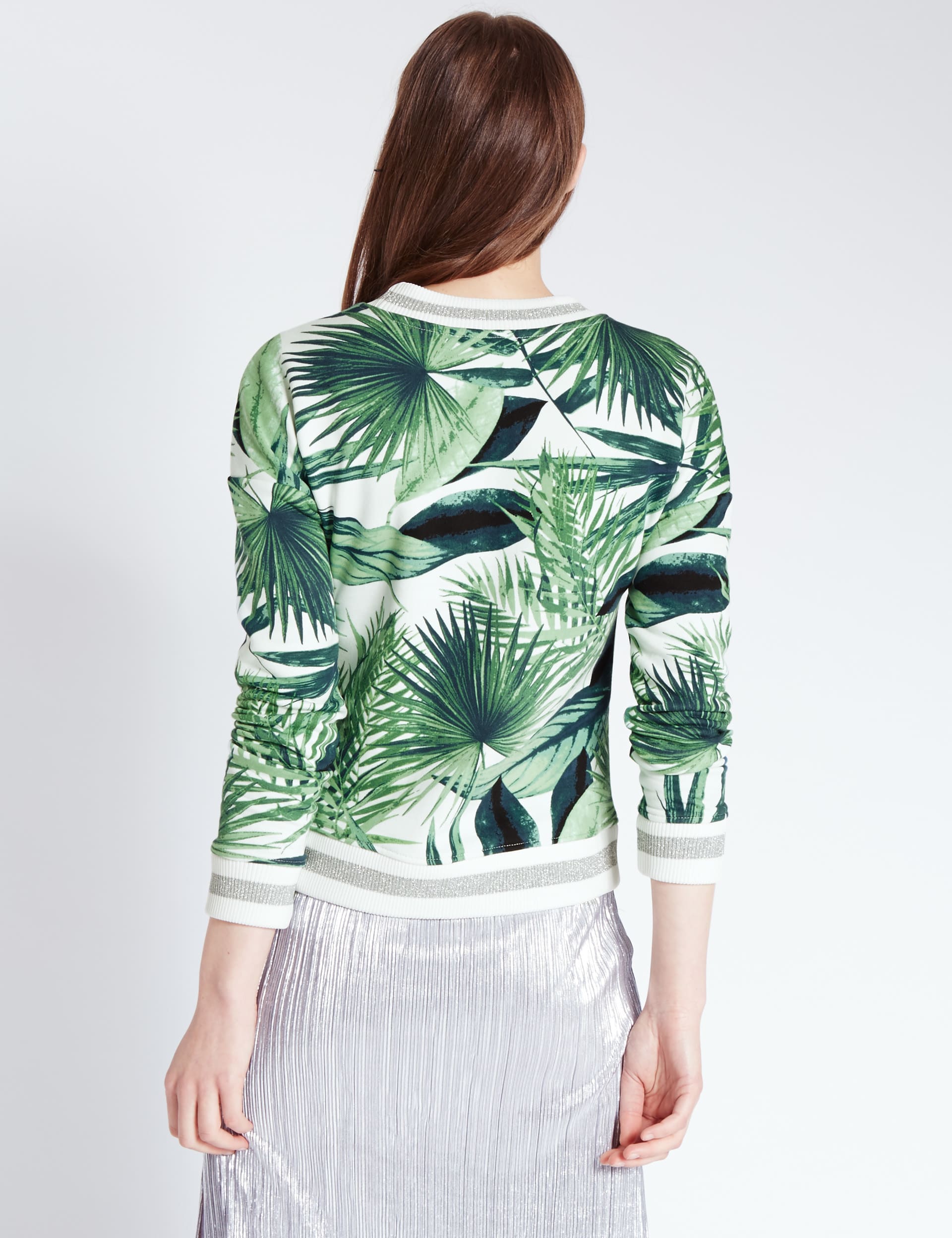 Cotton Rich  Palm Print Top Image 2 of 4