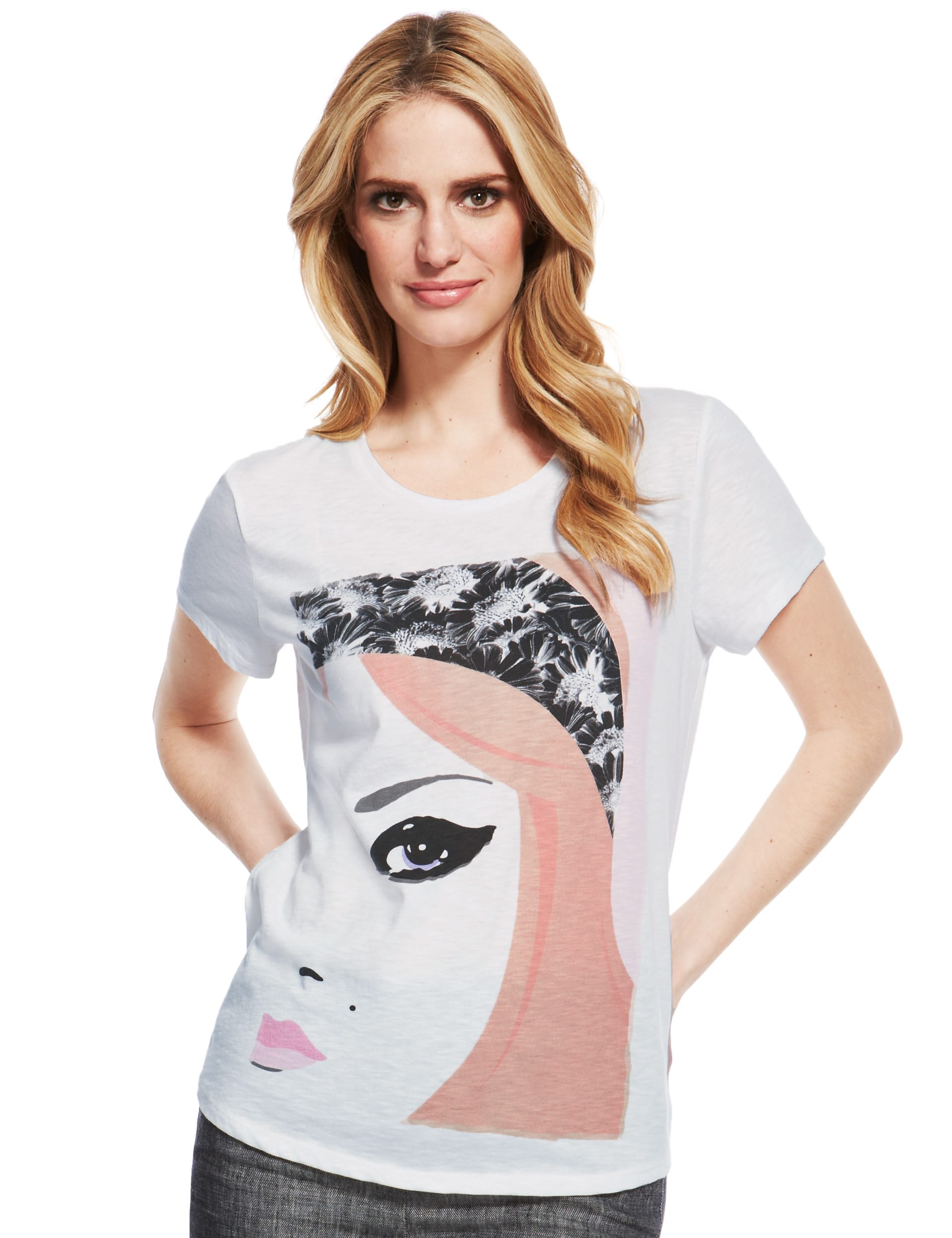 Face Print Short Sleeve T-Shirt Image 2 of 5