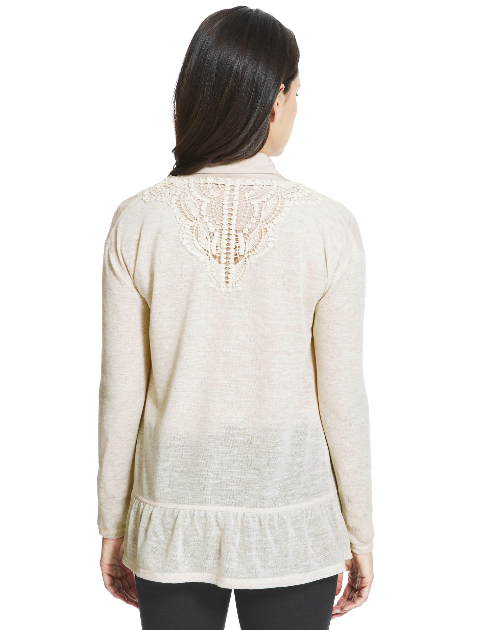 Lace back cardigan best sale