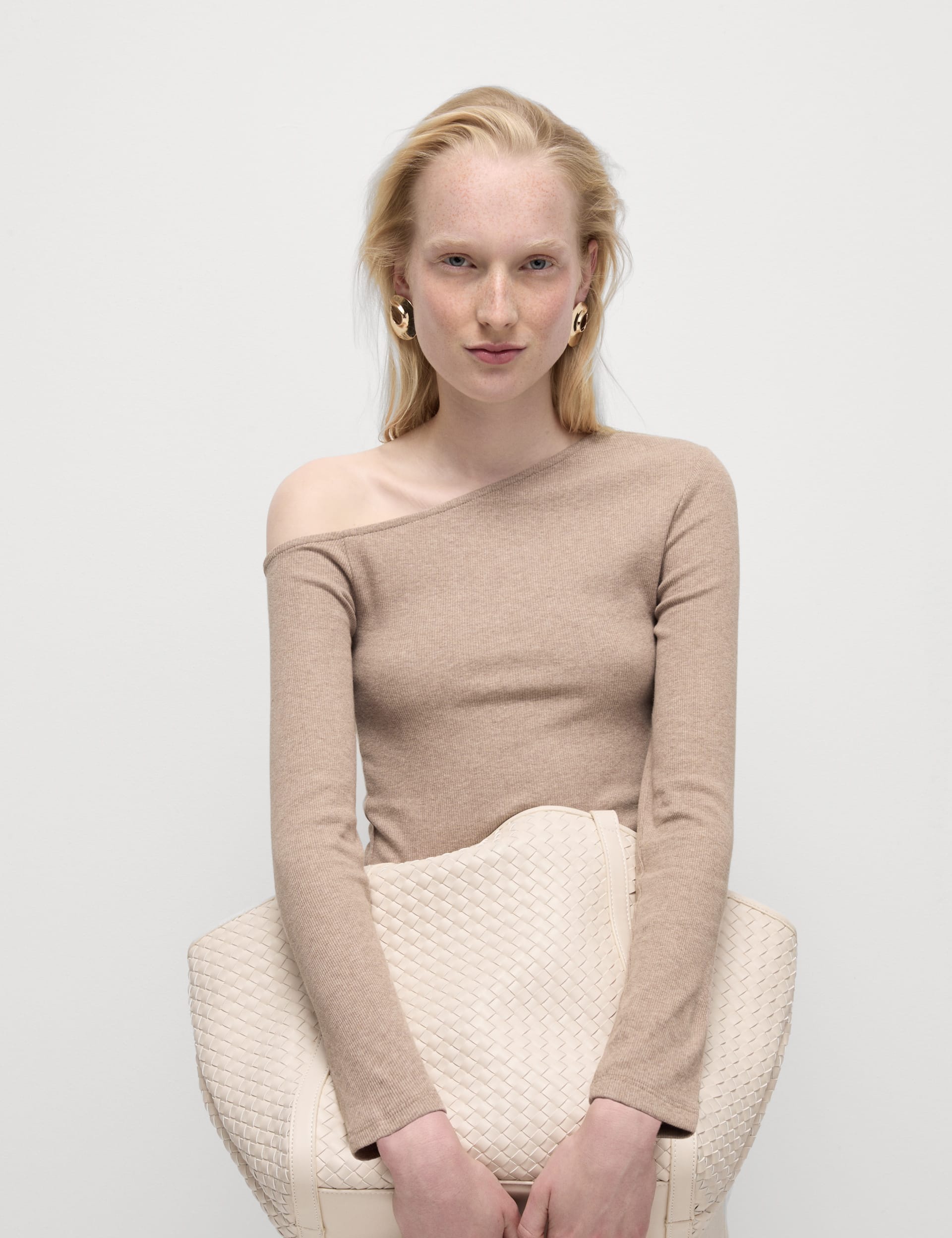 Cotton Rich Off The Shoulder Top M&S Collection M&S