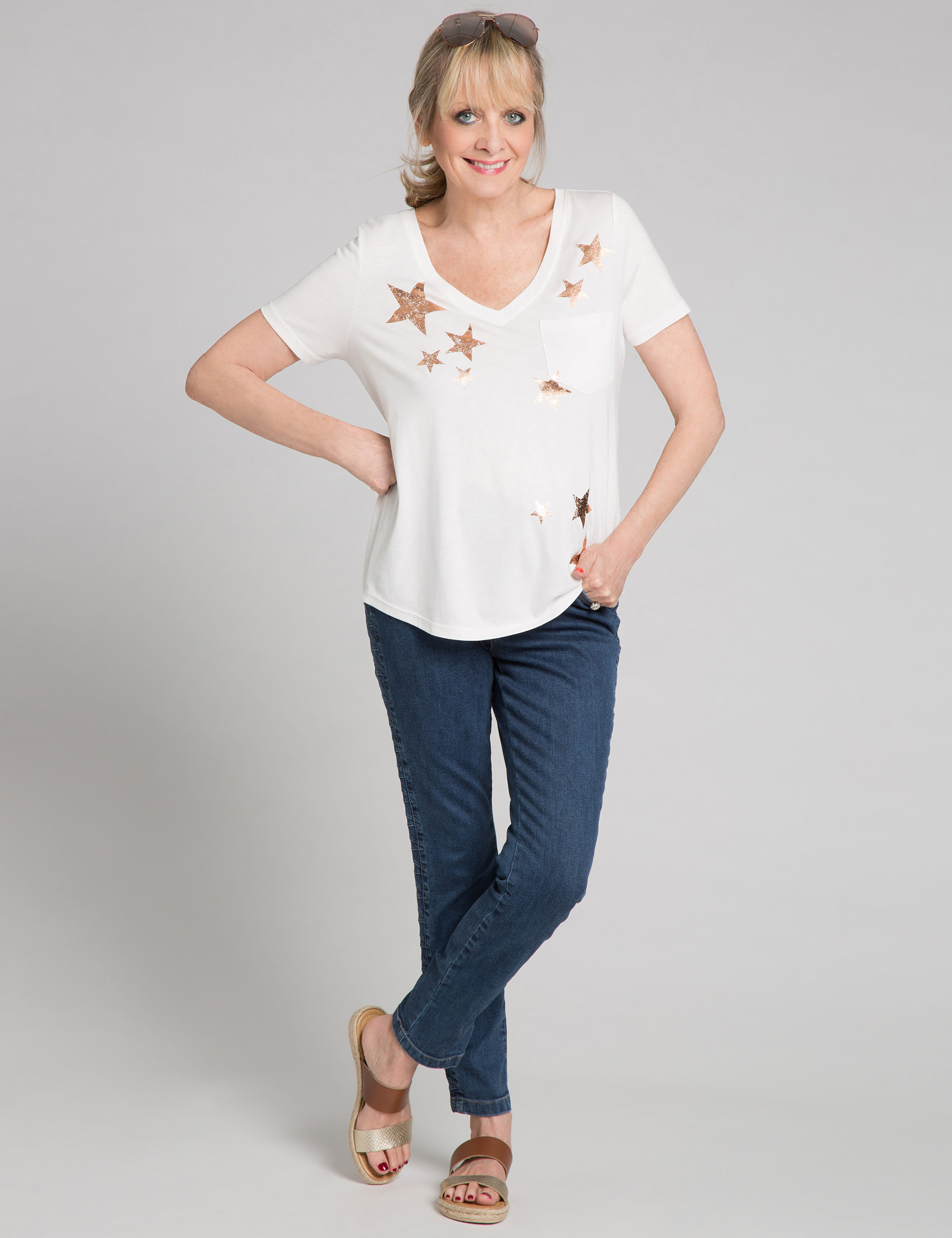 Modal Blend Printed Short Sleeve T-Shirt Image 2 of 6