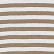 Pure Cotton Striped Slim Fit T-Shirt - brownmix