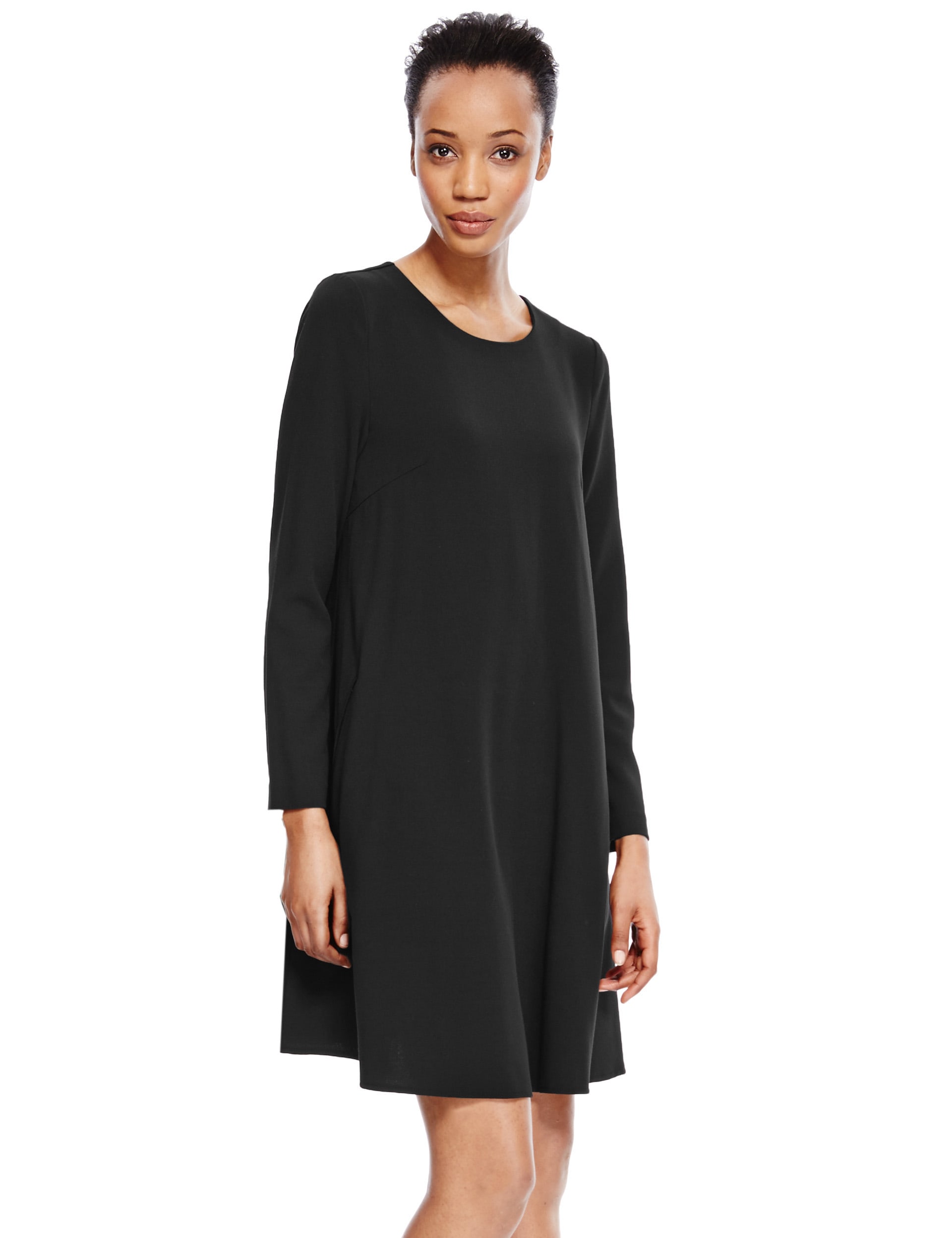 Long Sleeve Trapeze Skater Dress Image 2 of 4