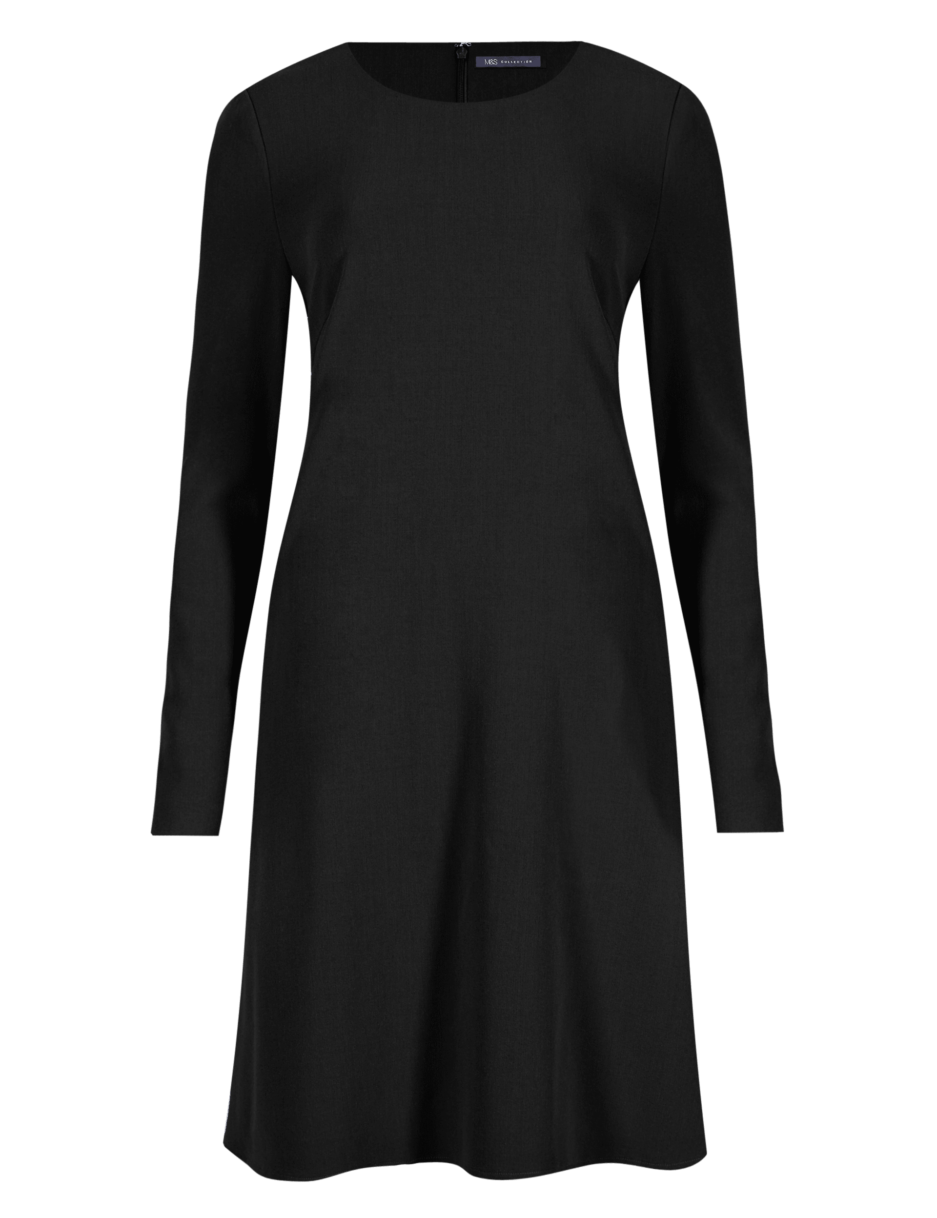 Long Sleeve Trapeze Skater Dress M S Collection M S