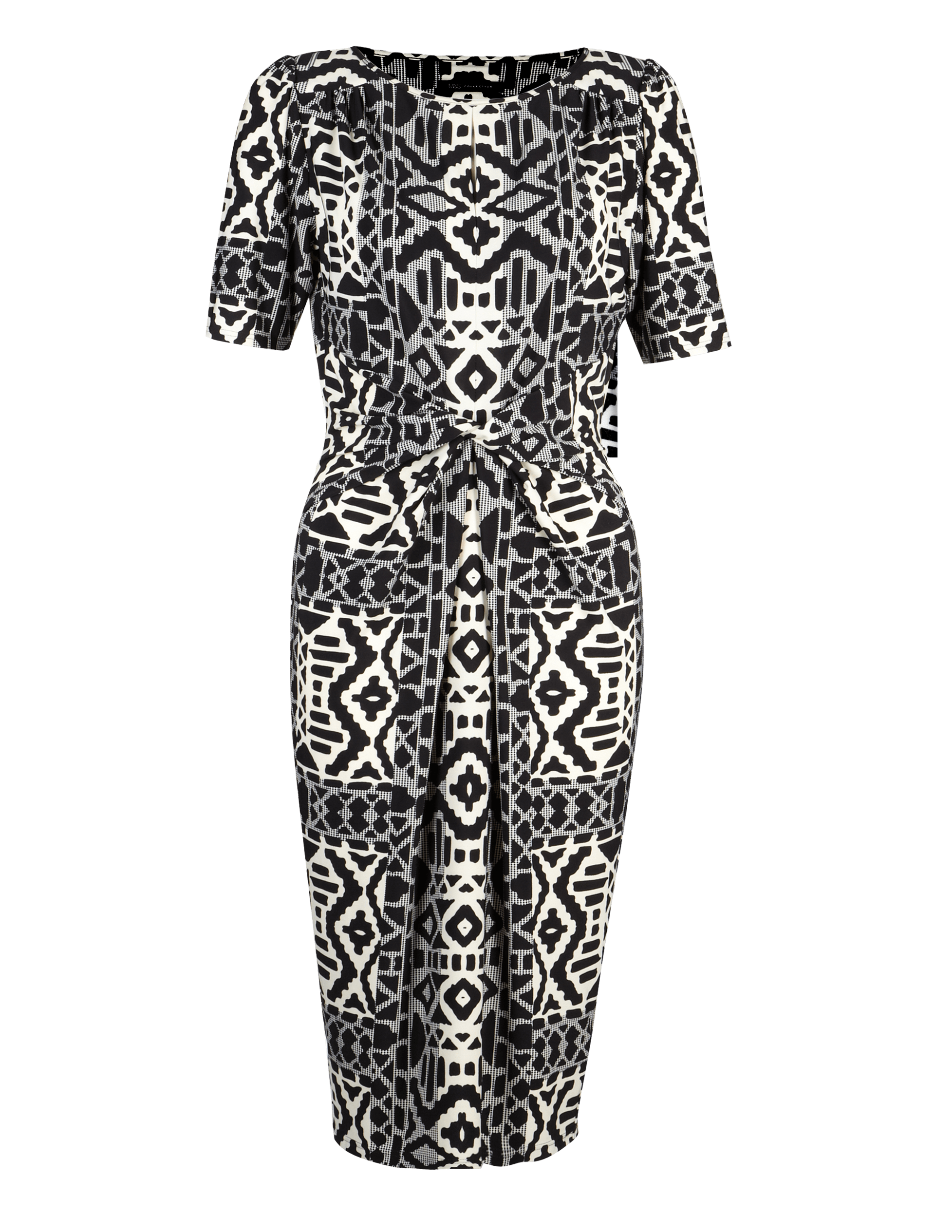 Twisted Front Aztec Mirror Effect Dress Image 2 of 5