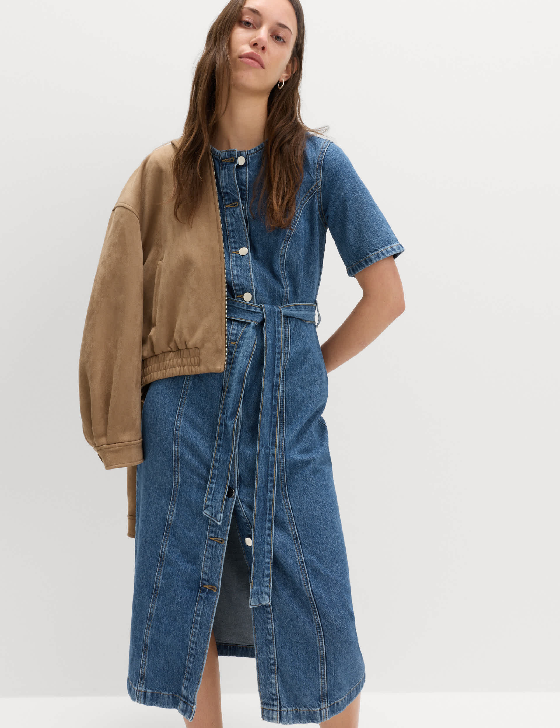 Navy Midi Dresses at M&S IE — free download