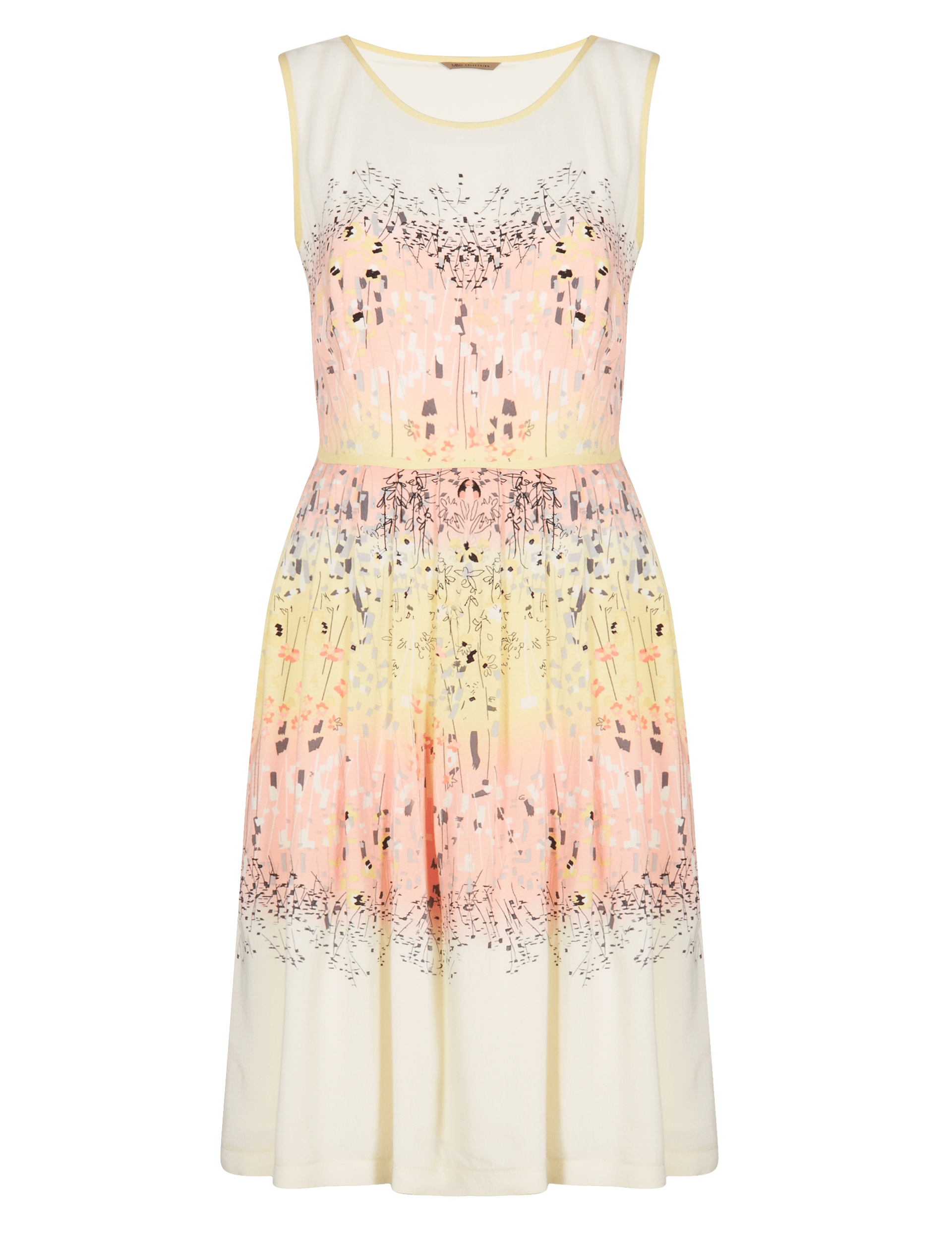 Abstract Print Prom Dress Image 2 of 6