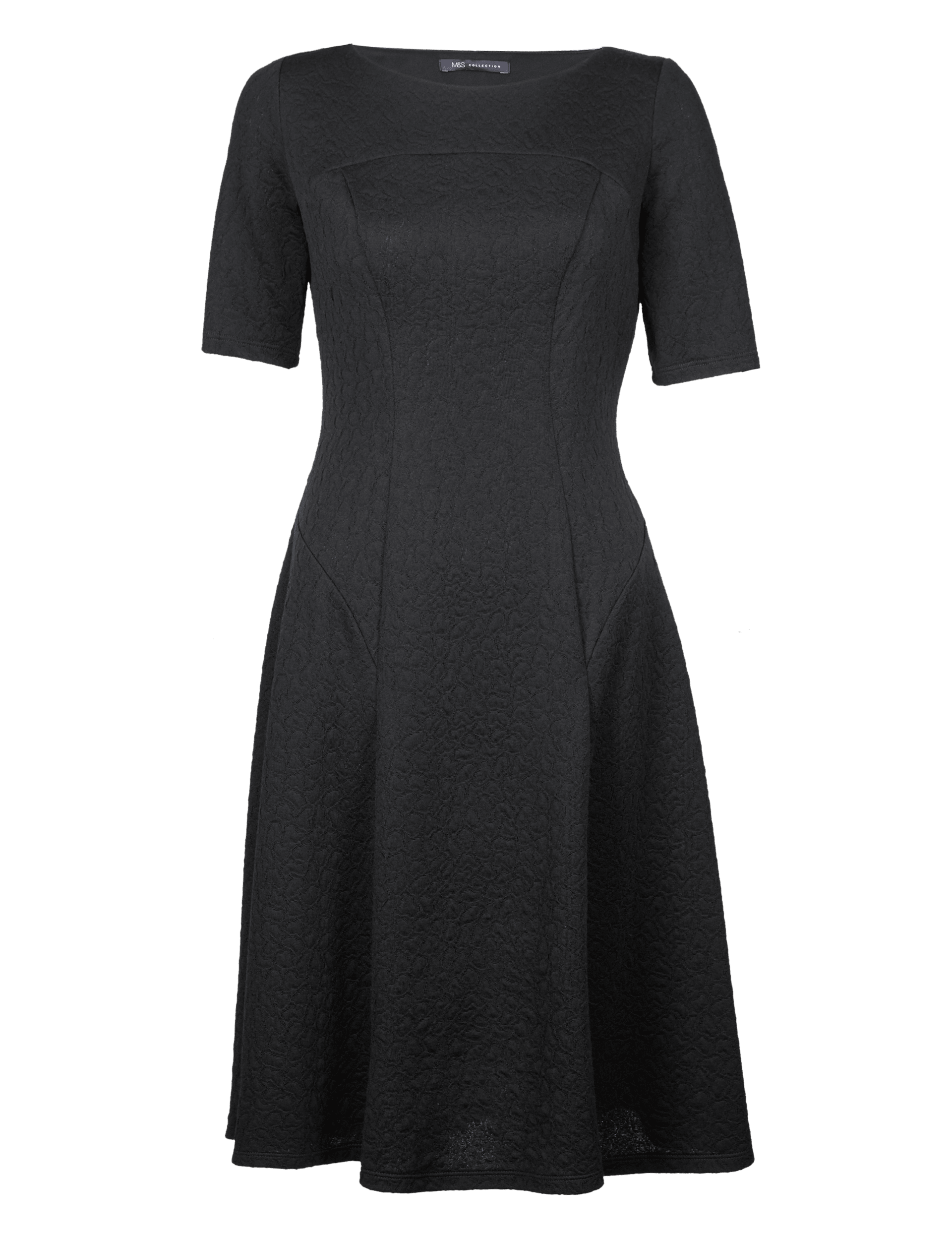 Animal Textured Skater Dress M S Collection M S