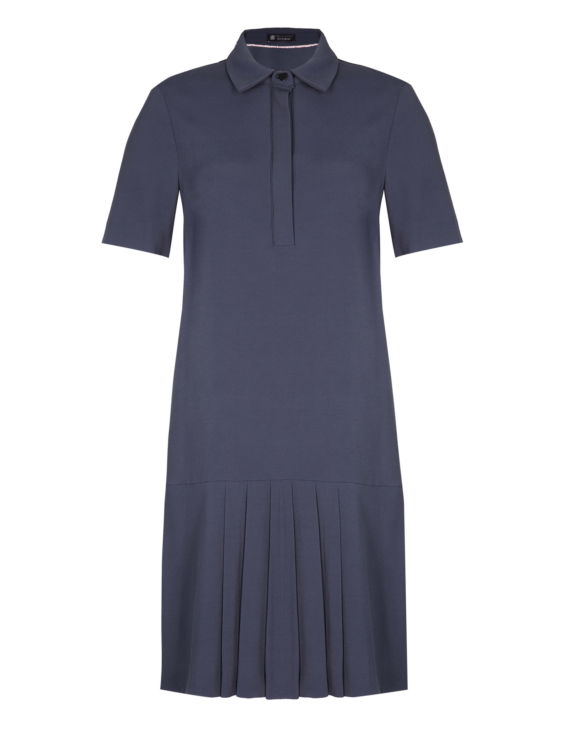 Best of British Pleated Hem Shirt Dress Image 2 of 5