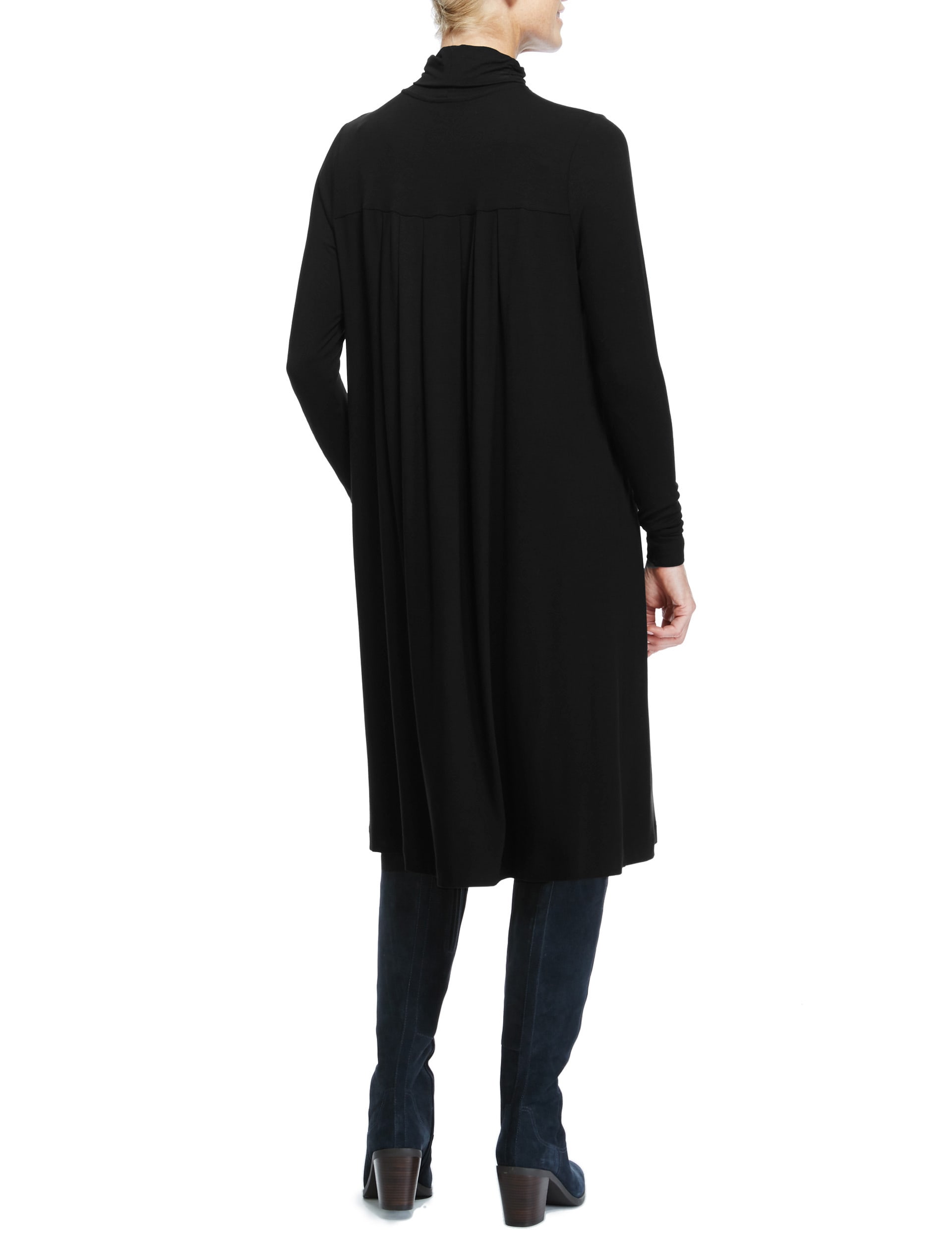 Turtle Neck Swing Shift Dress Image 2 of 3