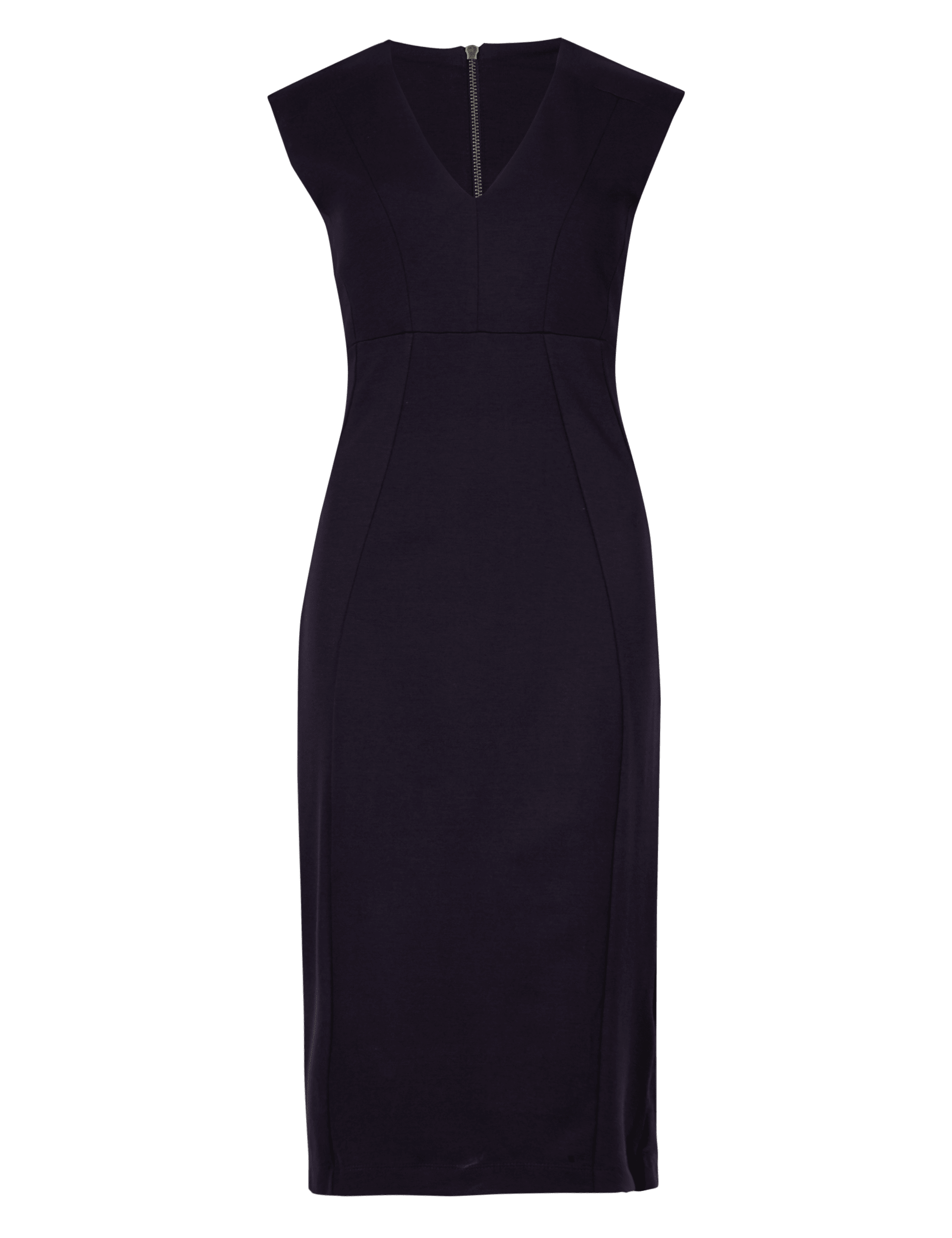 V-Neck Split Back Bodycon Dress Image 2 of 5