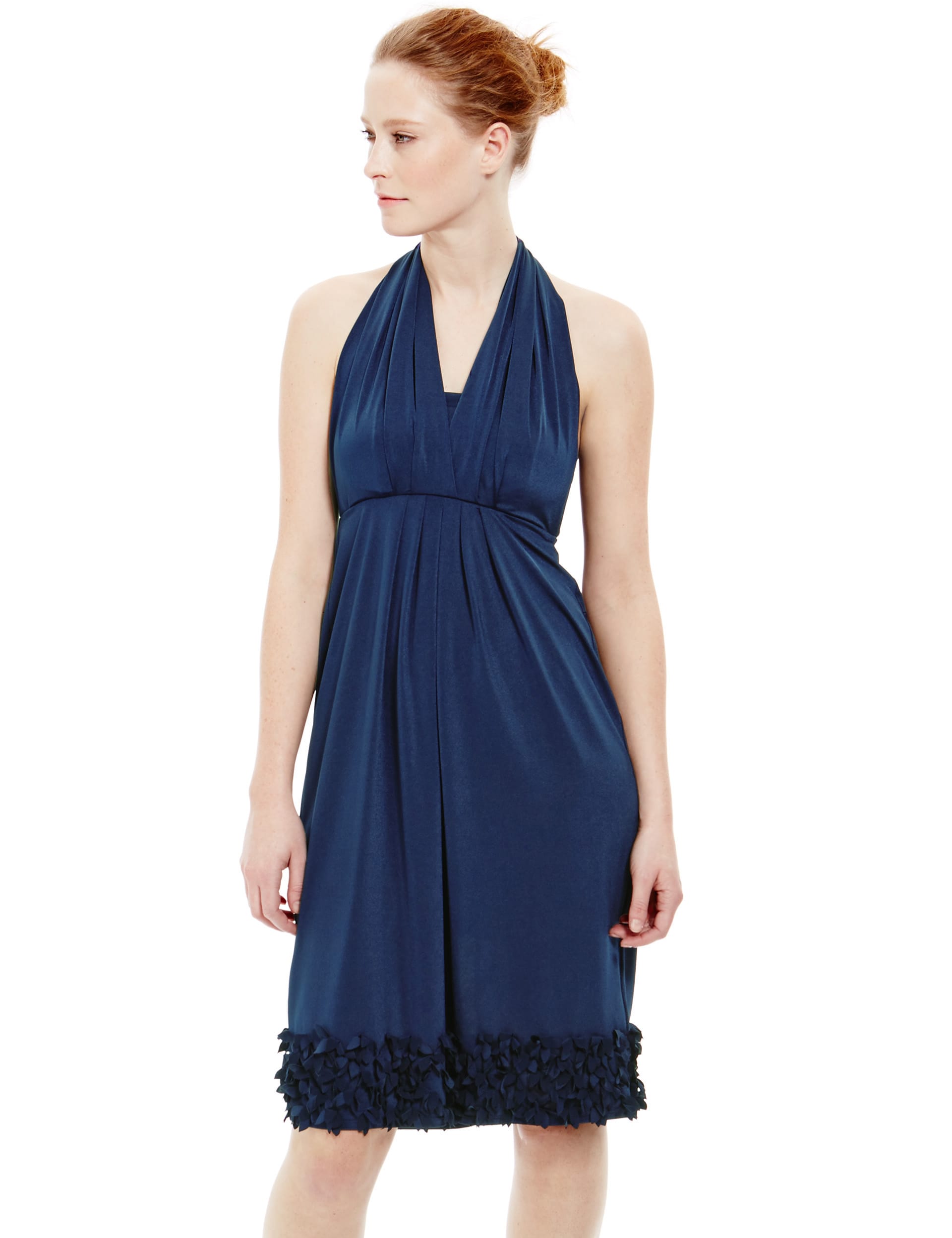 Laser Cut Multiway Bridesmaid Skater Dress Image 2 of 8