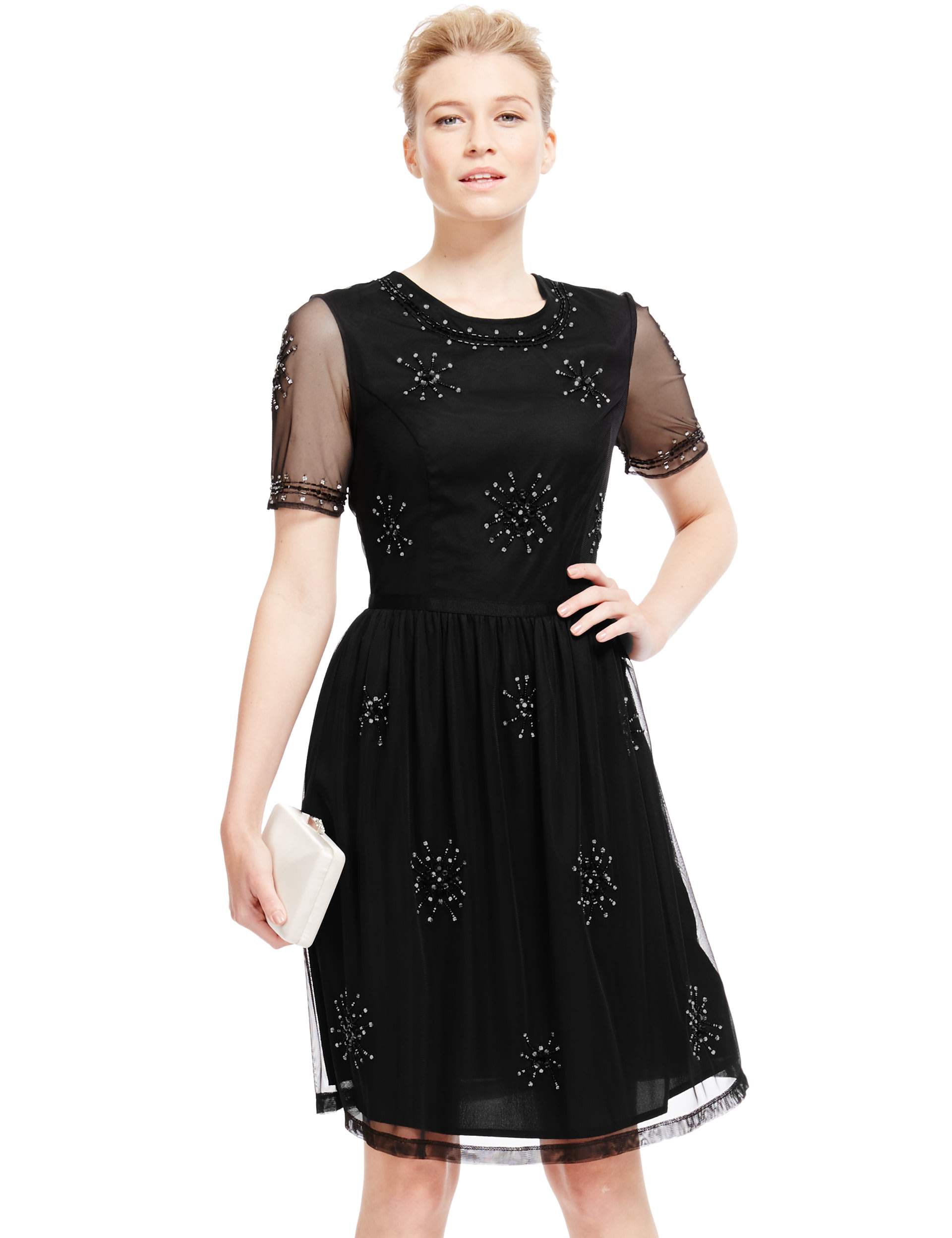 Embellished Skater Dress Image 2 of 4