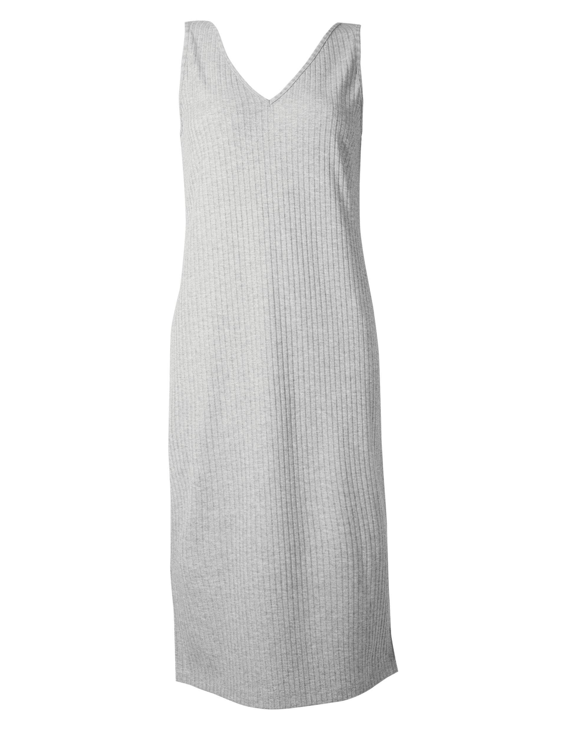 Ribbed Side Split Midi Dress Image 2 of 5