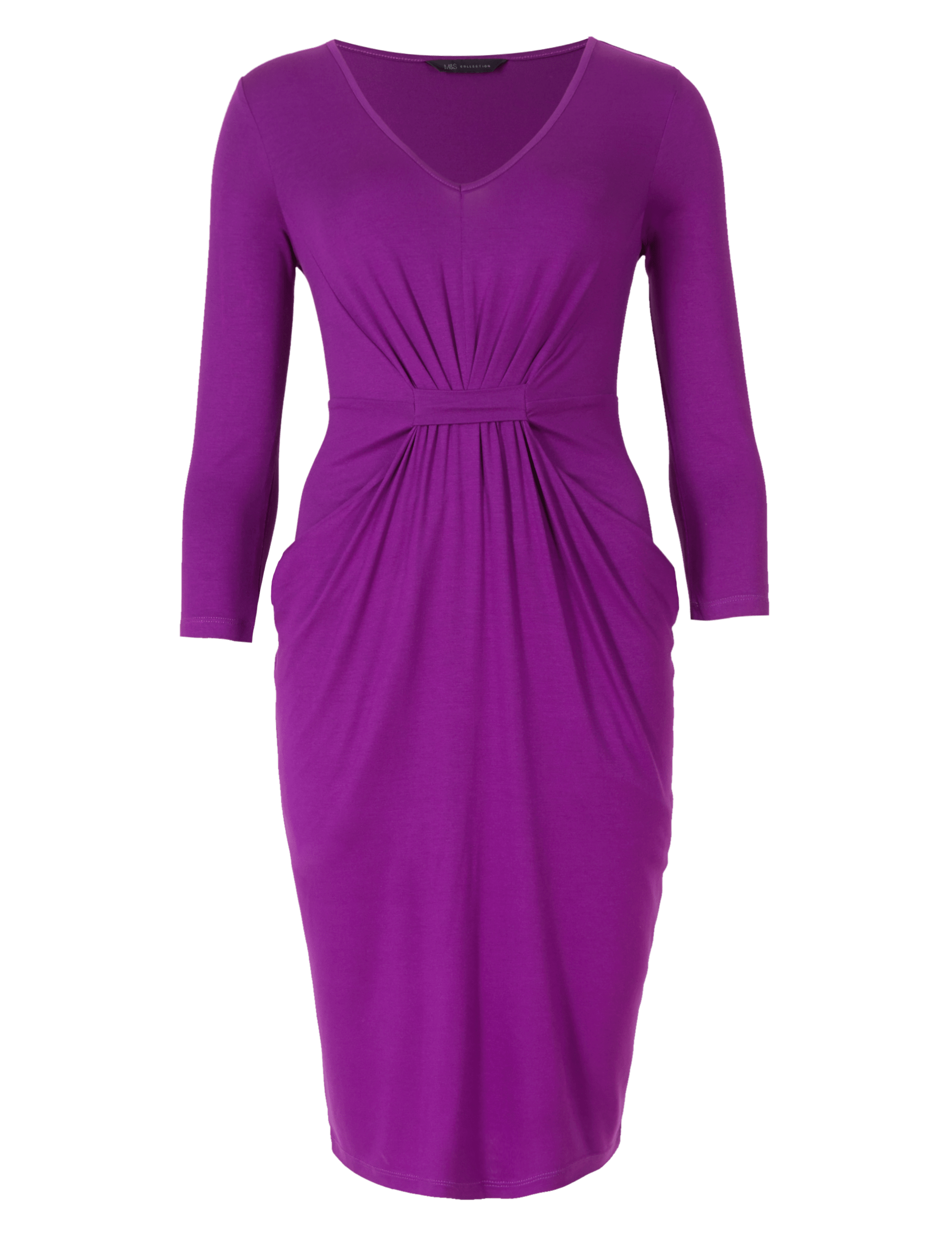 Tab Front Drop Pocket Shift Dress Image 2 of 4