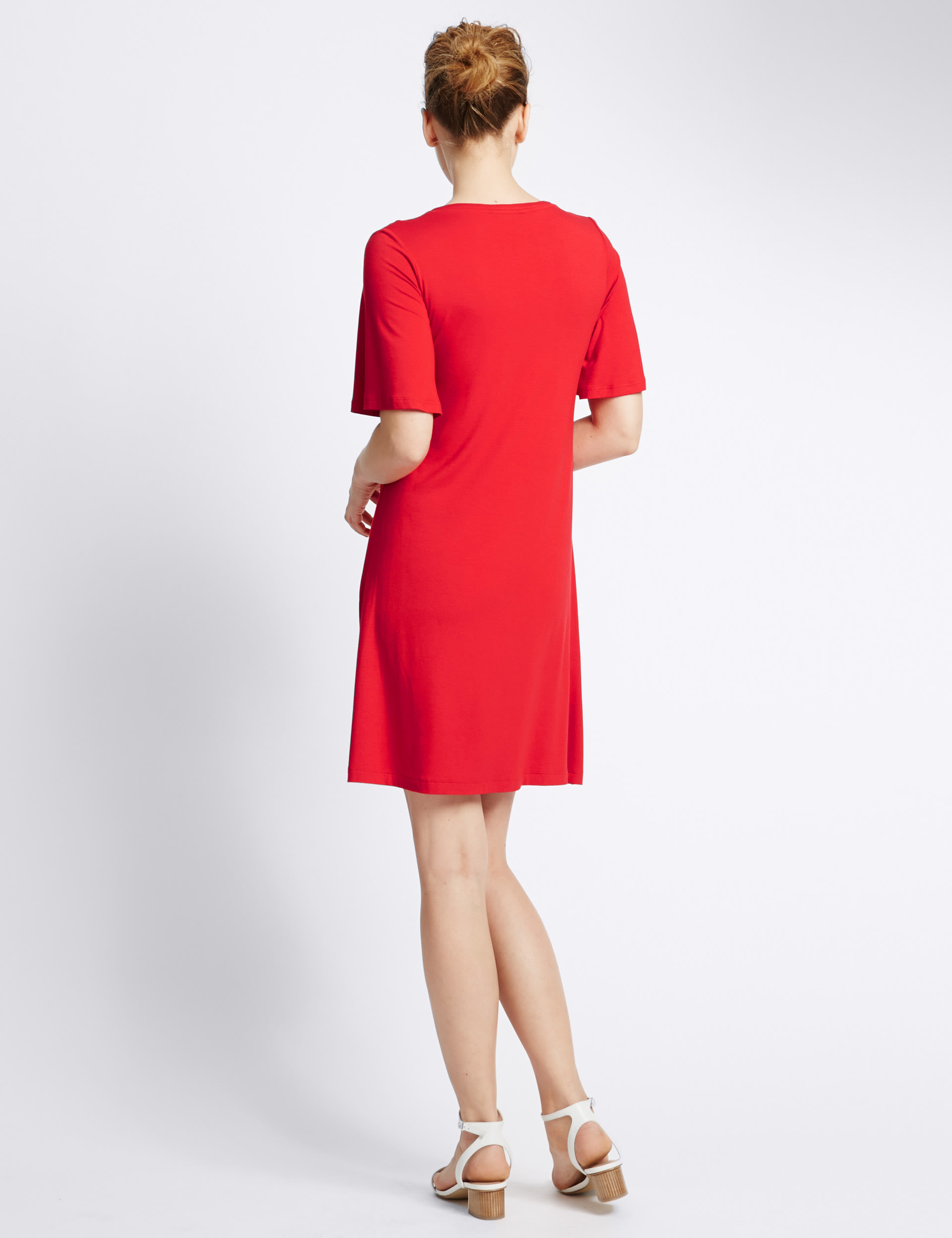 Flutter sleeve swing dress hotsell