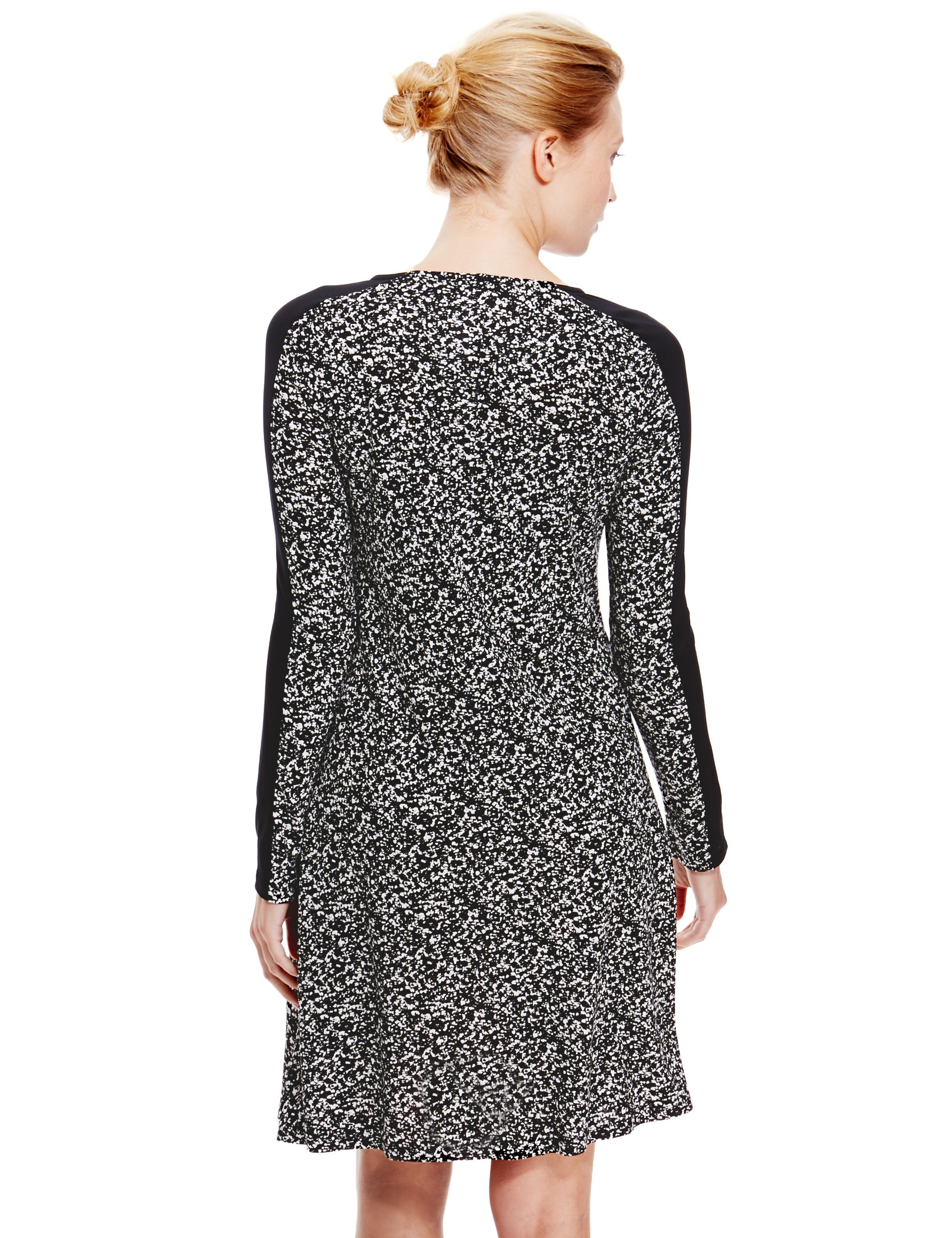 Mini Print Swing Fit & Flare Dress Image 2 of 4