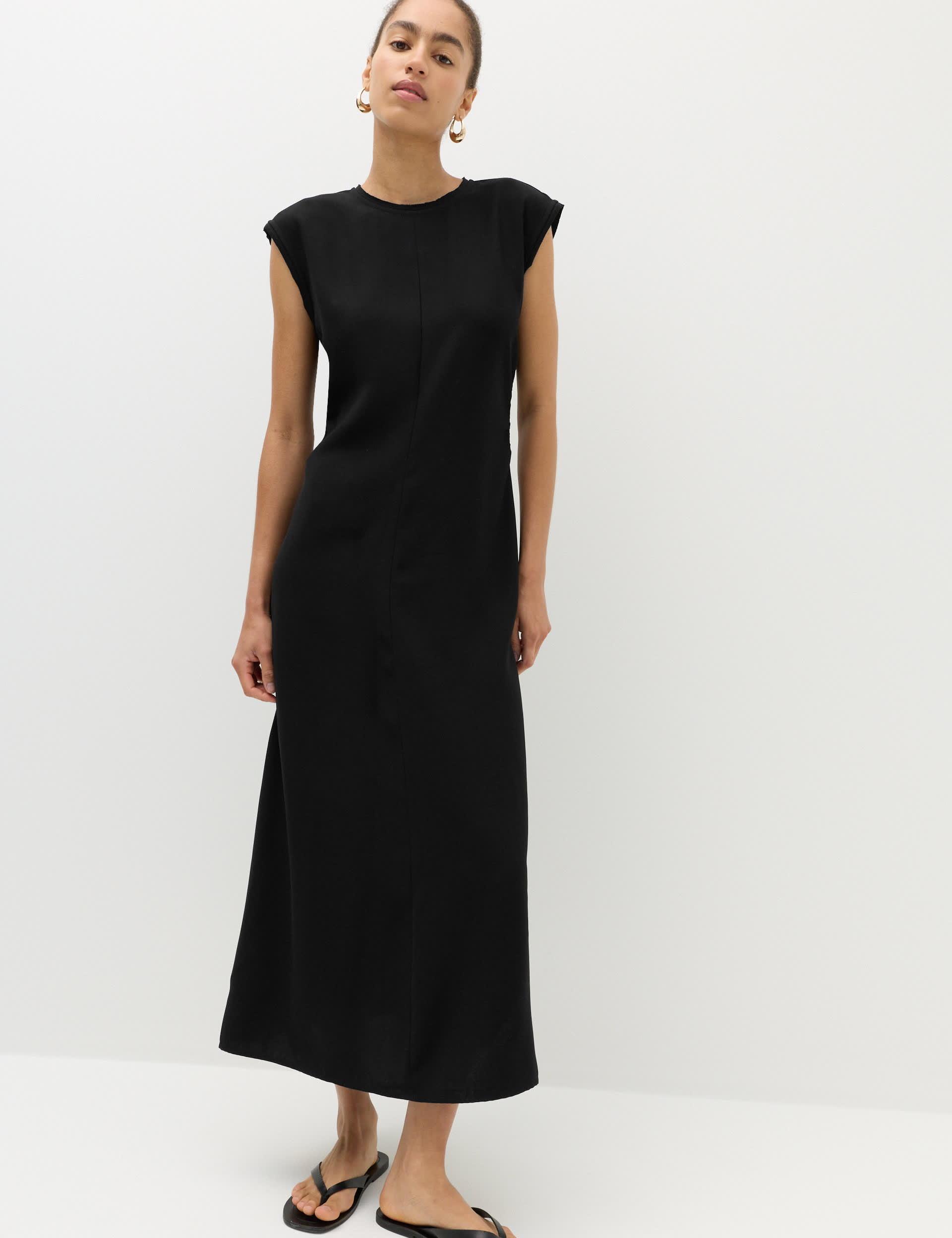 black and white vintage dress 1950's & Cotton by Jonny Herbert / SM Shop Bria Black Velvet Season_Resort Color:Candy_Pink