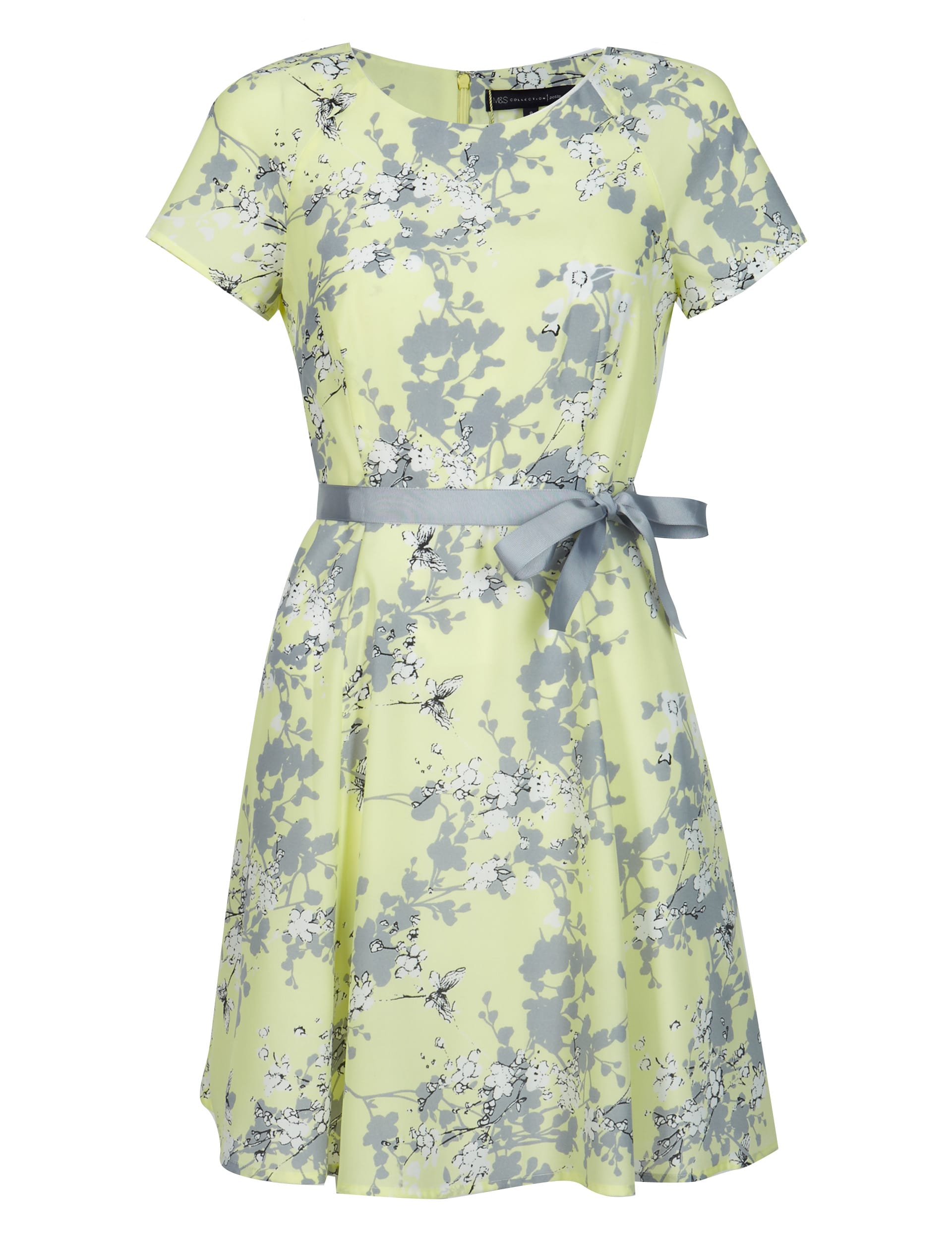 PETITE Floral Tea Dress with Detachable Belt Image 2 of 6