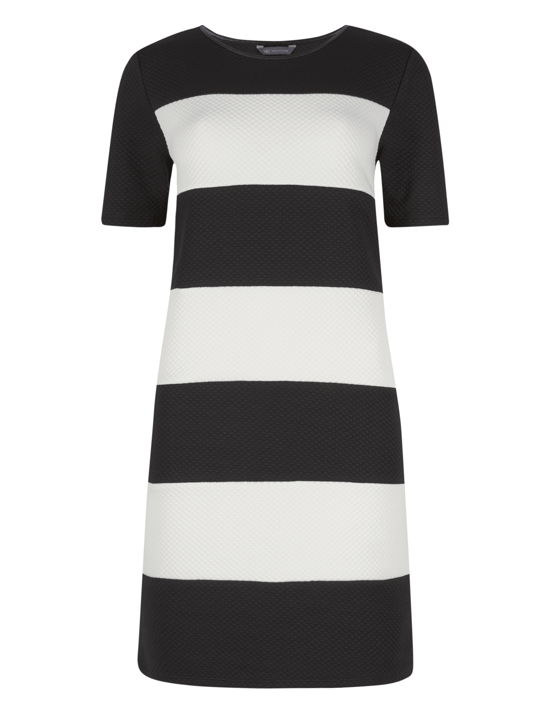 Textured Striped Tunic Dress Image 2 of 4