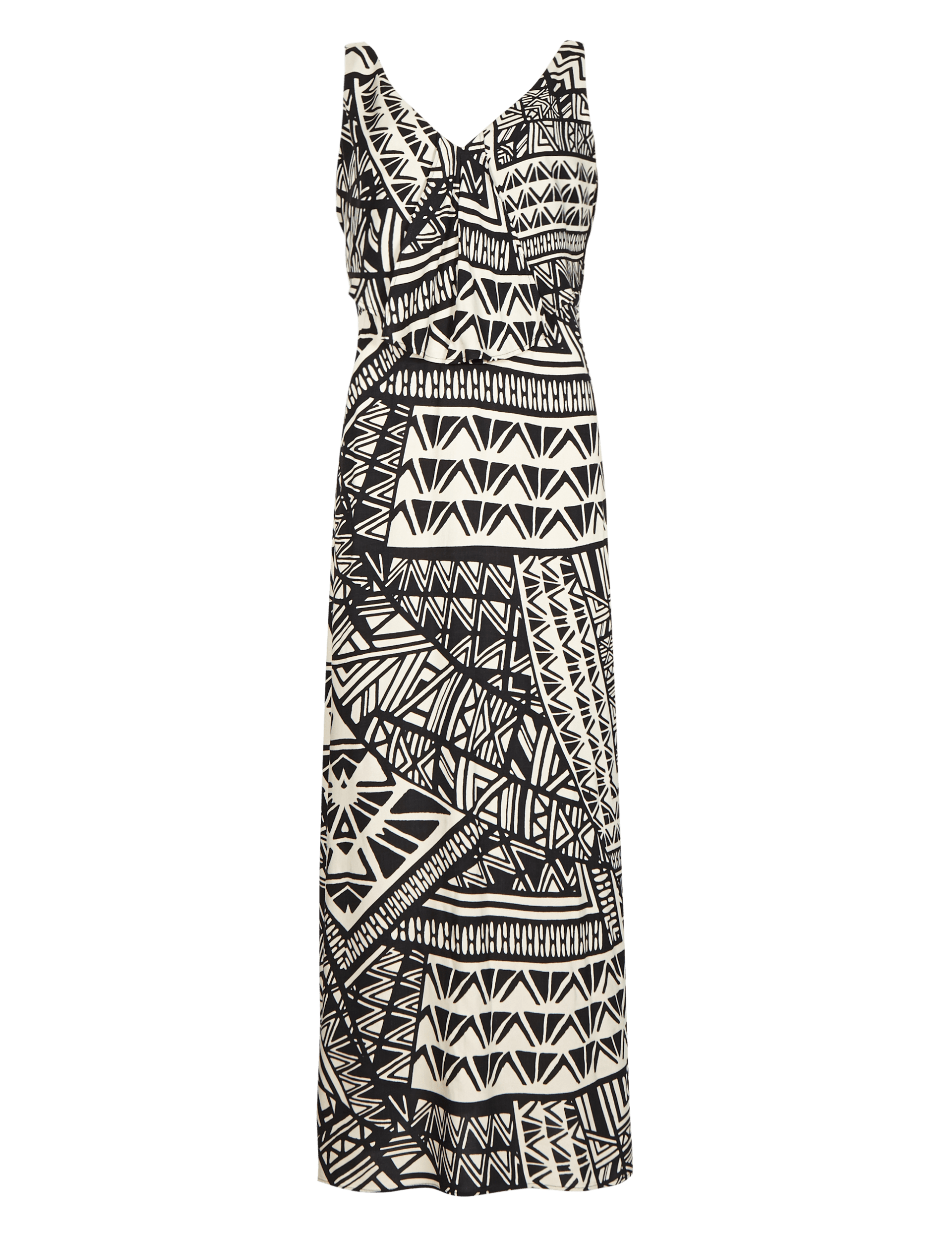 Abstract Print Double Layered Maxi Dress ONLINE ONLY Image 2 of 4