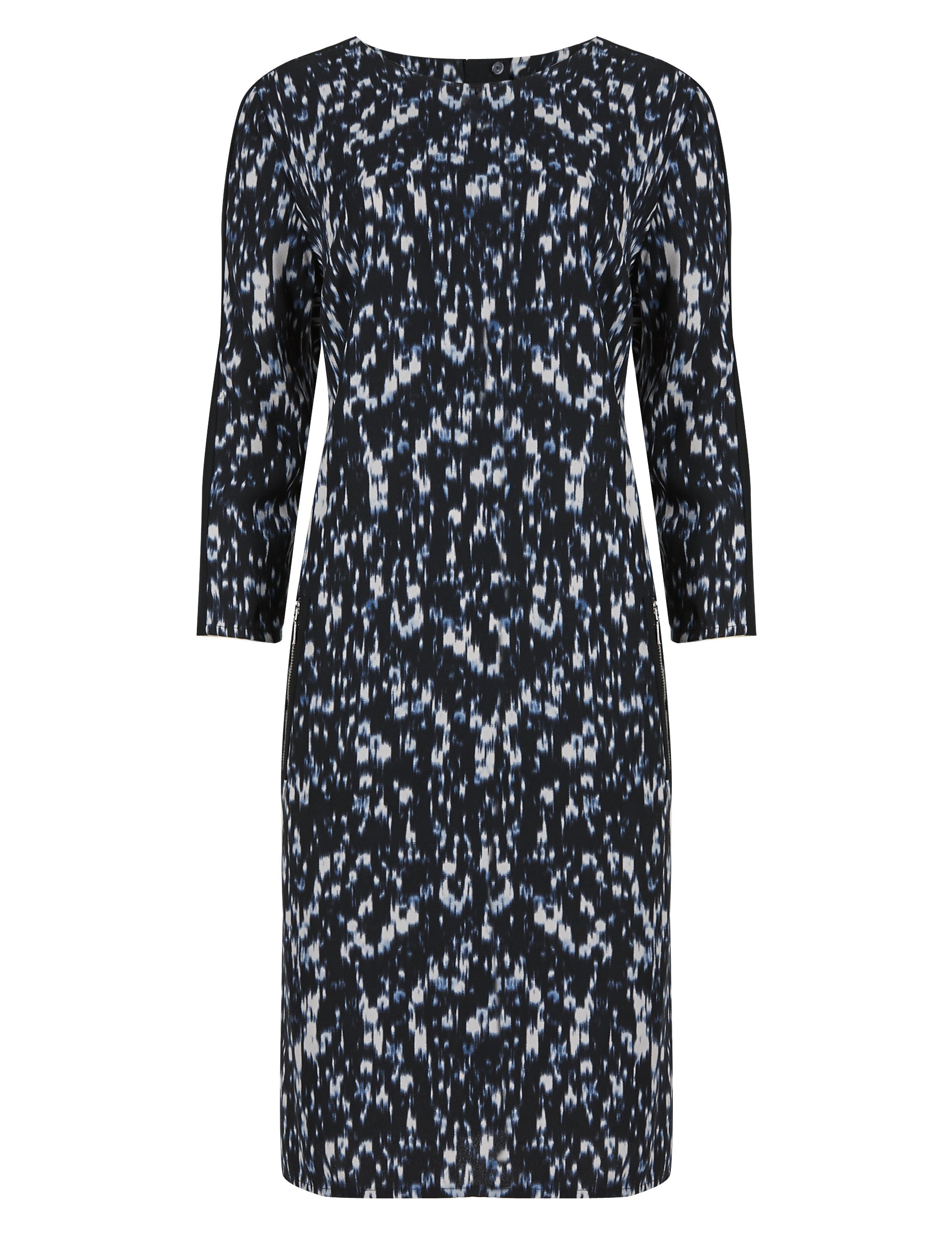 Blizzard Print Tunic Dress in Shorter & Longer Lengths Image 2 of 3