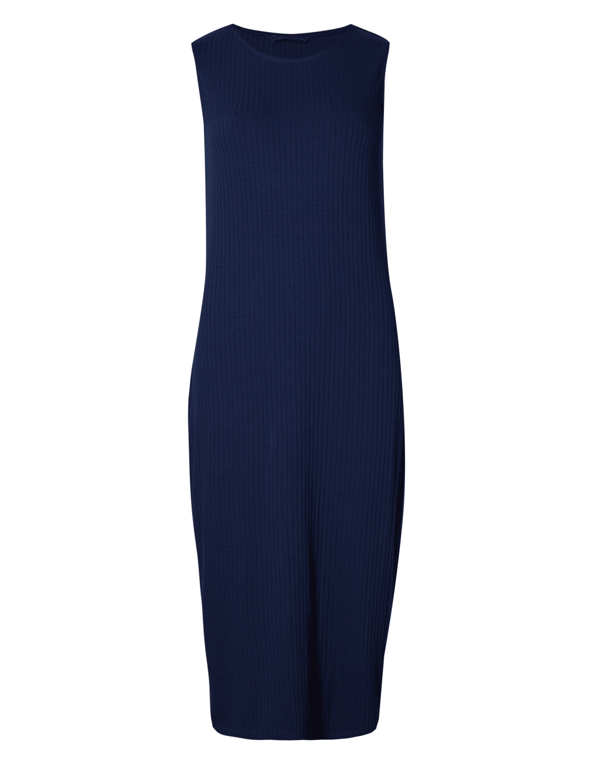 Pull On Ribbed Midi Dress Image 2 of 4