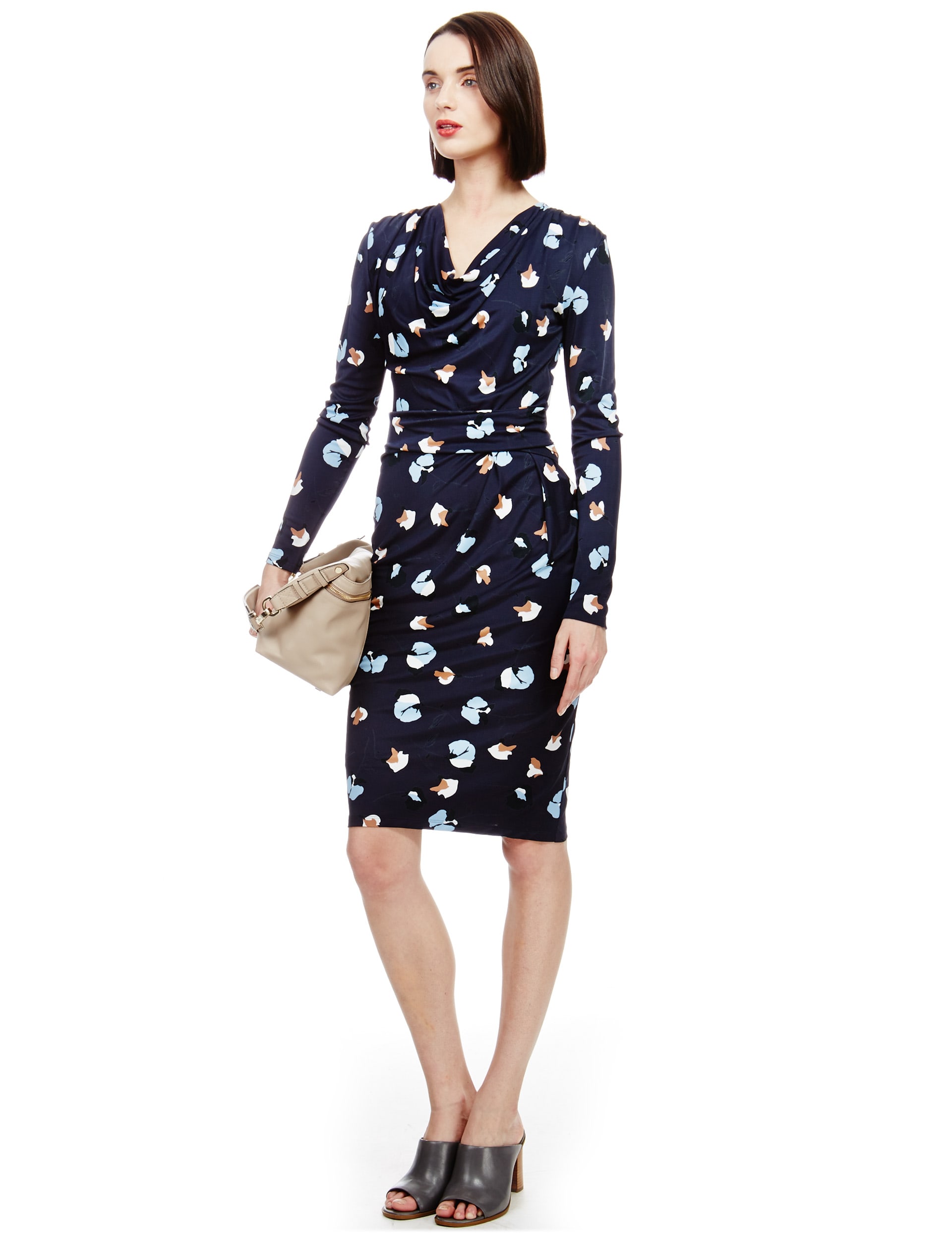 Sweet Pea Print Bodycon Dress Image 2 of 4