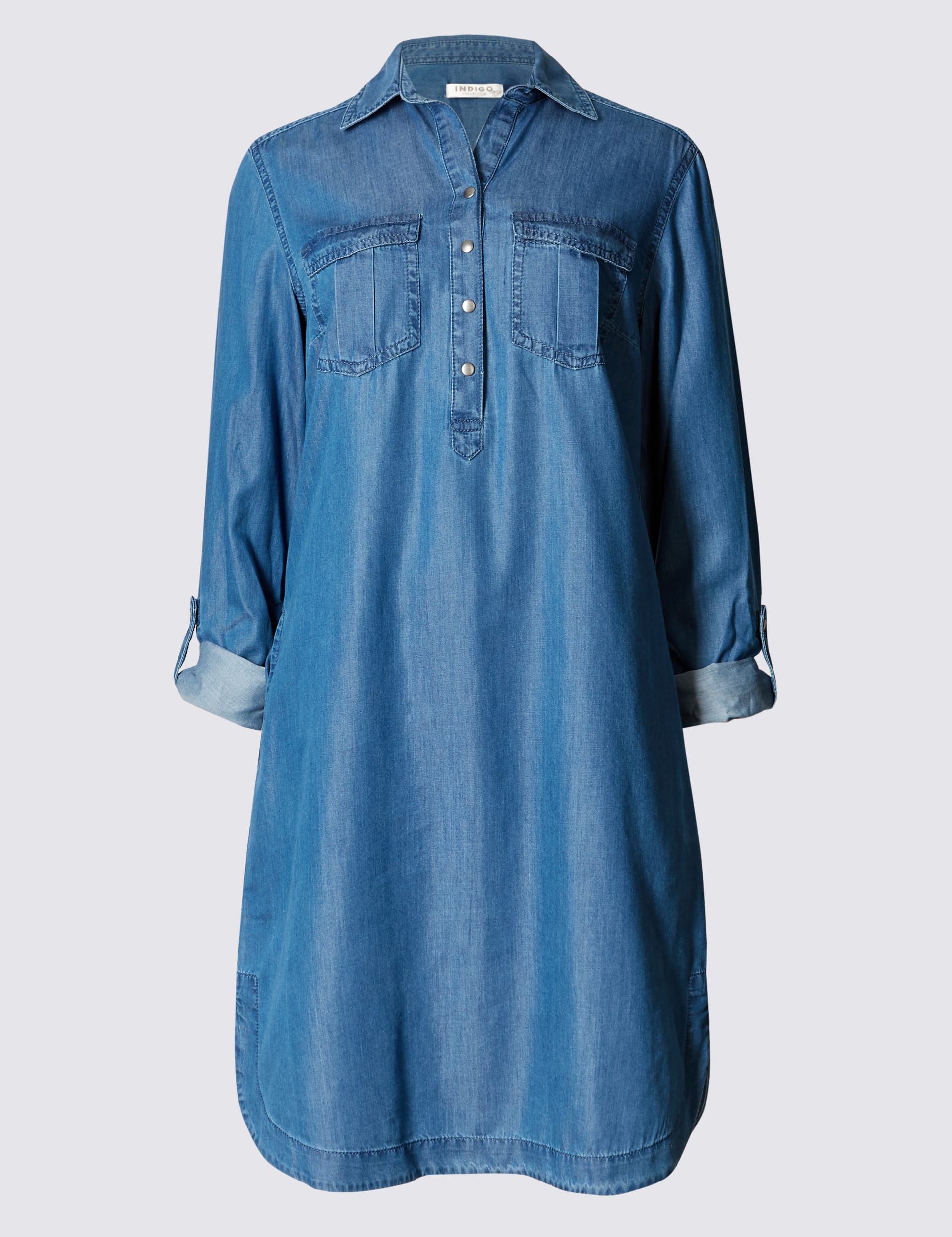 Tencel denim shirt dress clearance
