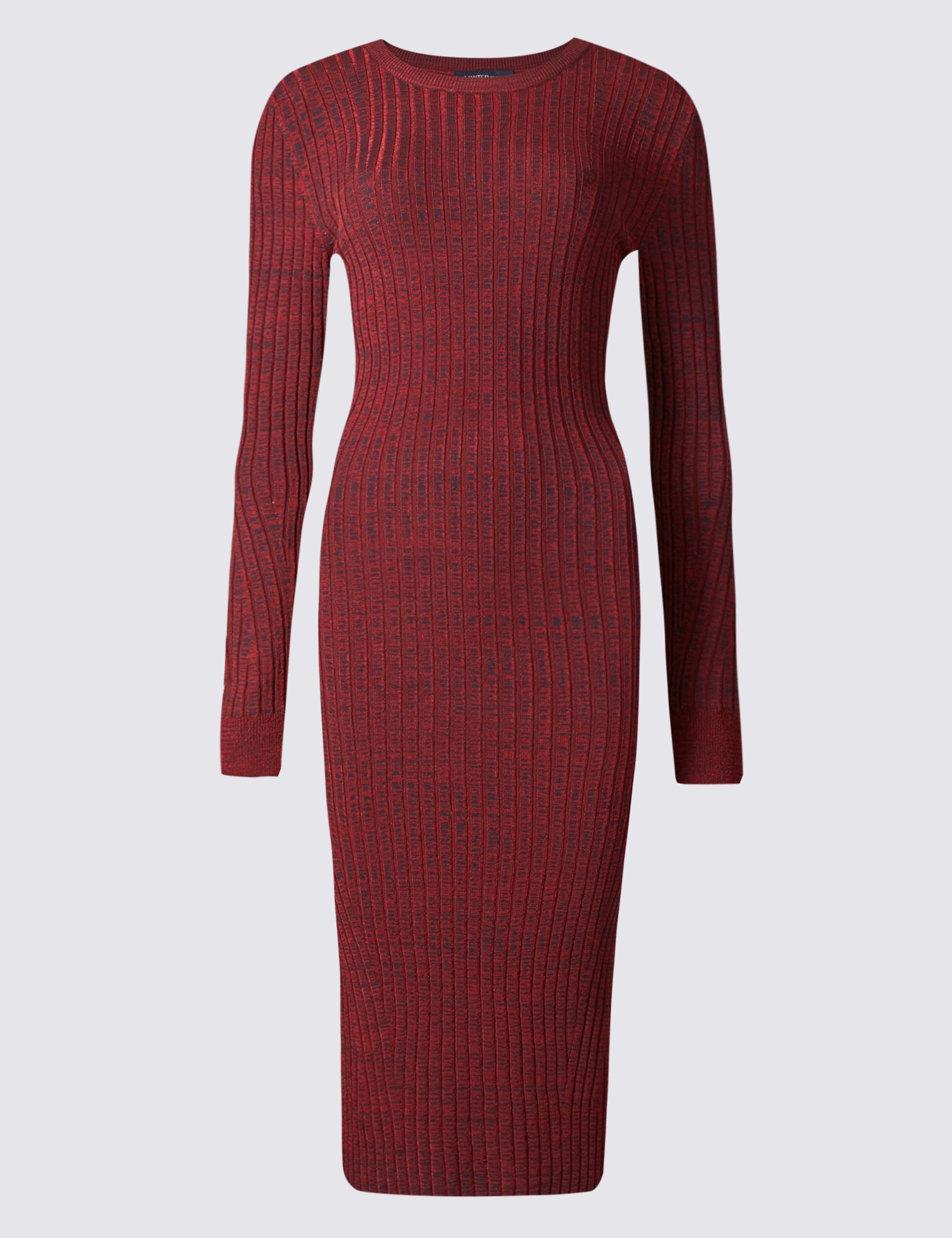 Ribbed Knit Bodycon Dress Image 2 of 5